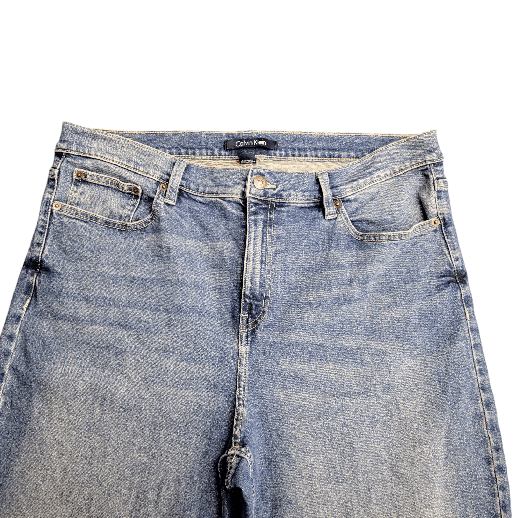 Calvin Klein Calvin Klein High Rise Straight Leg Classic Blue Jeans Size 36" / US 14 / IT 50 - 4 Thumbnail