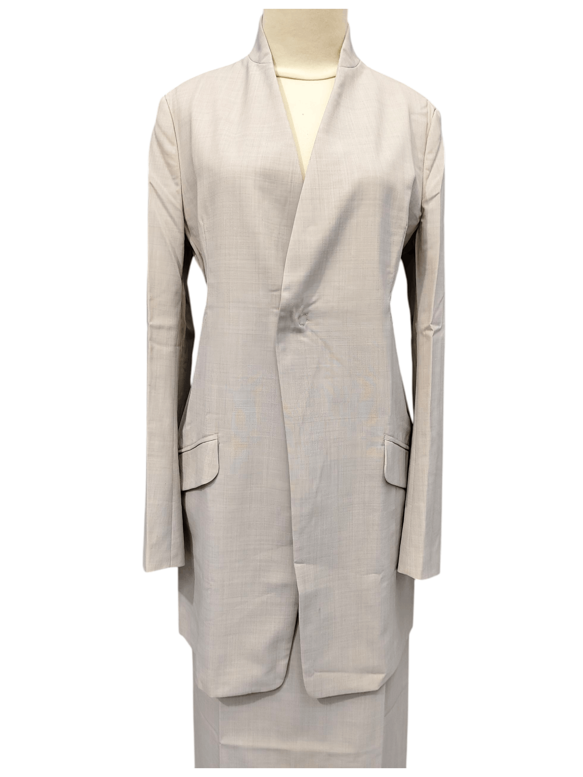 Yohji Yamamoto SAMPLE🔥Y's Yohji Yamamoto Set Tailored Jacket Colomn Skirt Size M / US 6-8 / IT 42-44 - 2 Thumbnail