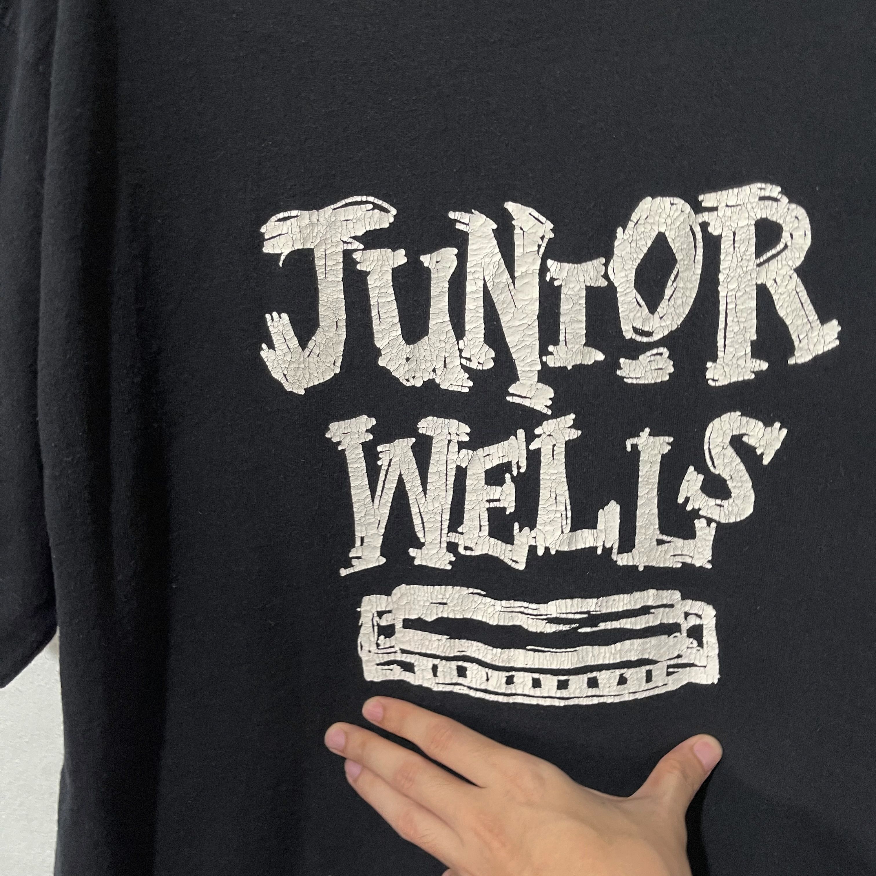 Jazz Cartier Vintage 90s Junior Wells Harmonica Shirt Size US L / EU 52-54 / 3 - 2 Thumbnail