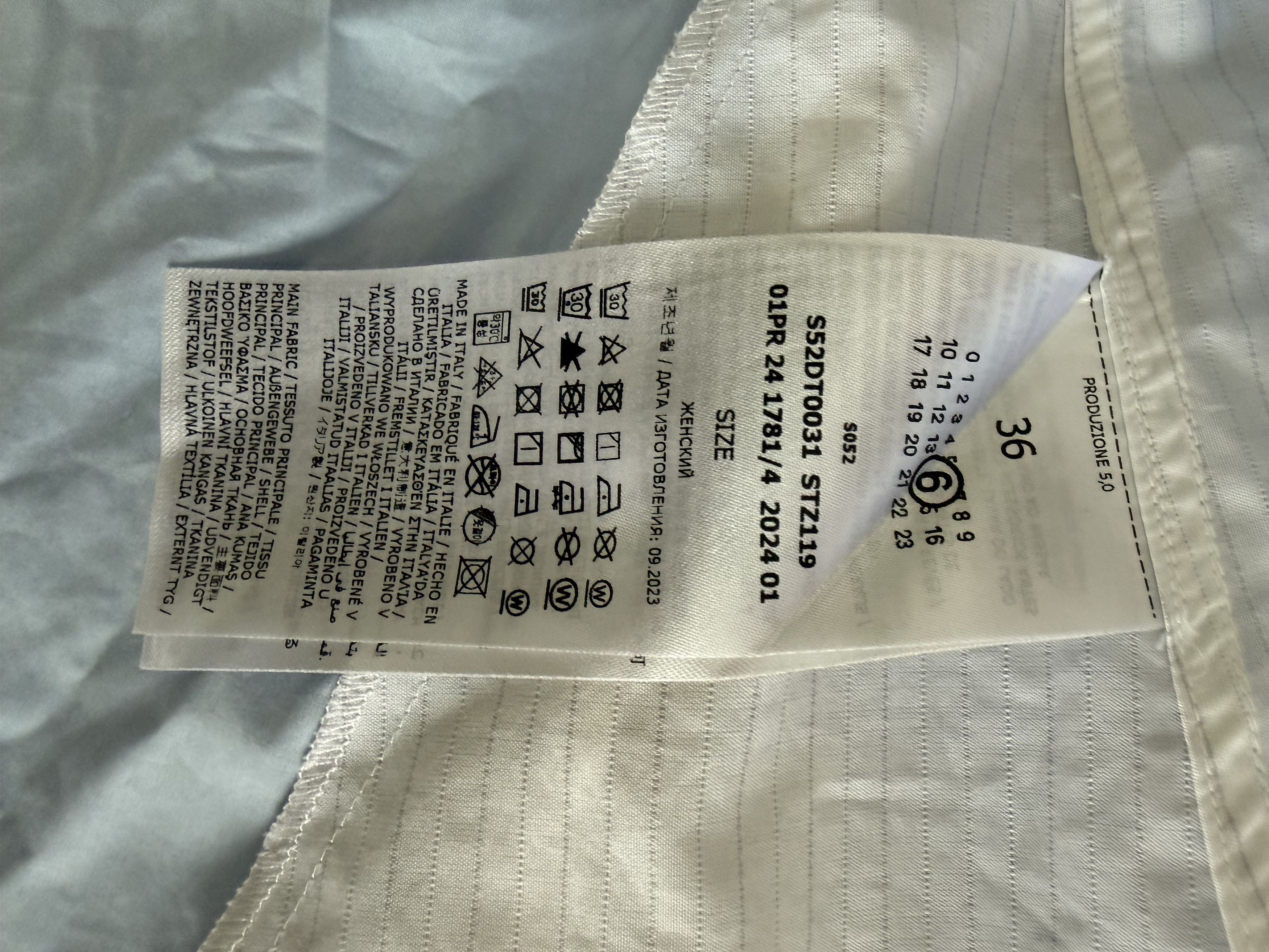 MM6 MM6 Maison Margiela Wide-Sleeved Poplin Shirt Size XS / US 0-2 / IT 36-38 - 8 Thumbnail