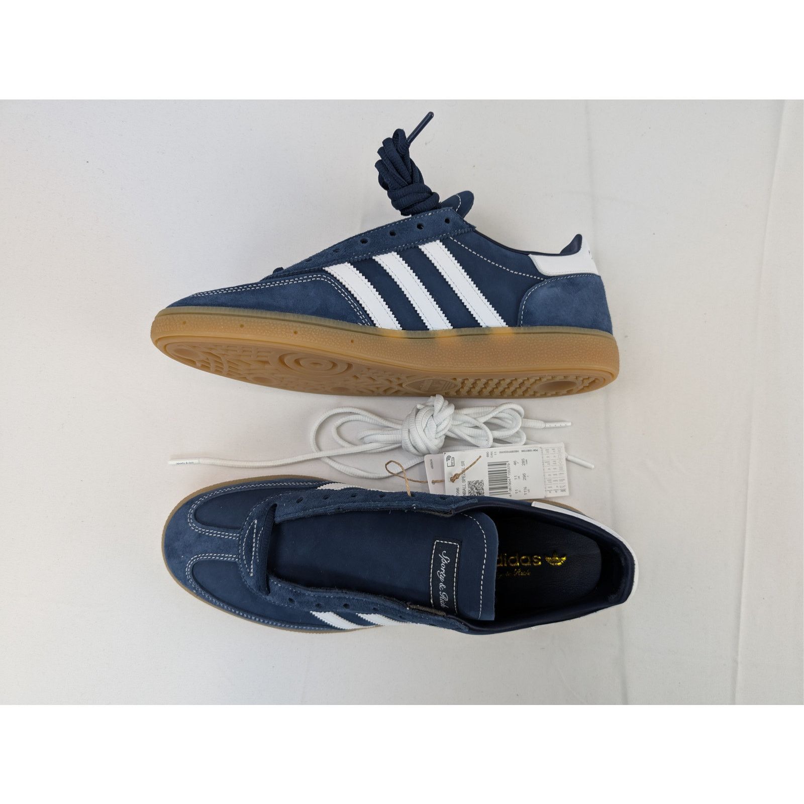 Adidas × Sporty & Rich o1rshd1 Handball Spezial x Sporty & Rich sneakers Beige/Blue Size US 11.5 / EU 44-45 - 1 Thumbnail