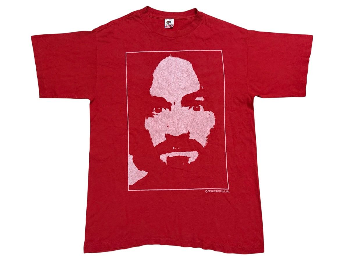 Band Tees Vintage 90s Charles Manson Charlie Dont Surf by Zoo Port Size US L / EU 52-54 / 3 - 1 Thumbnail