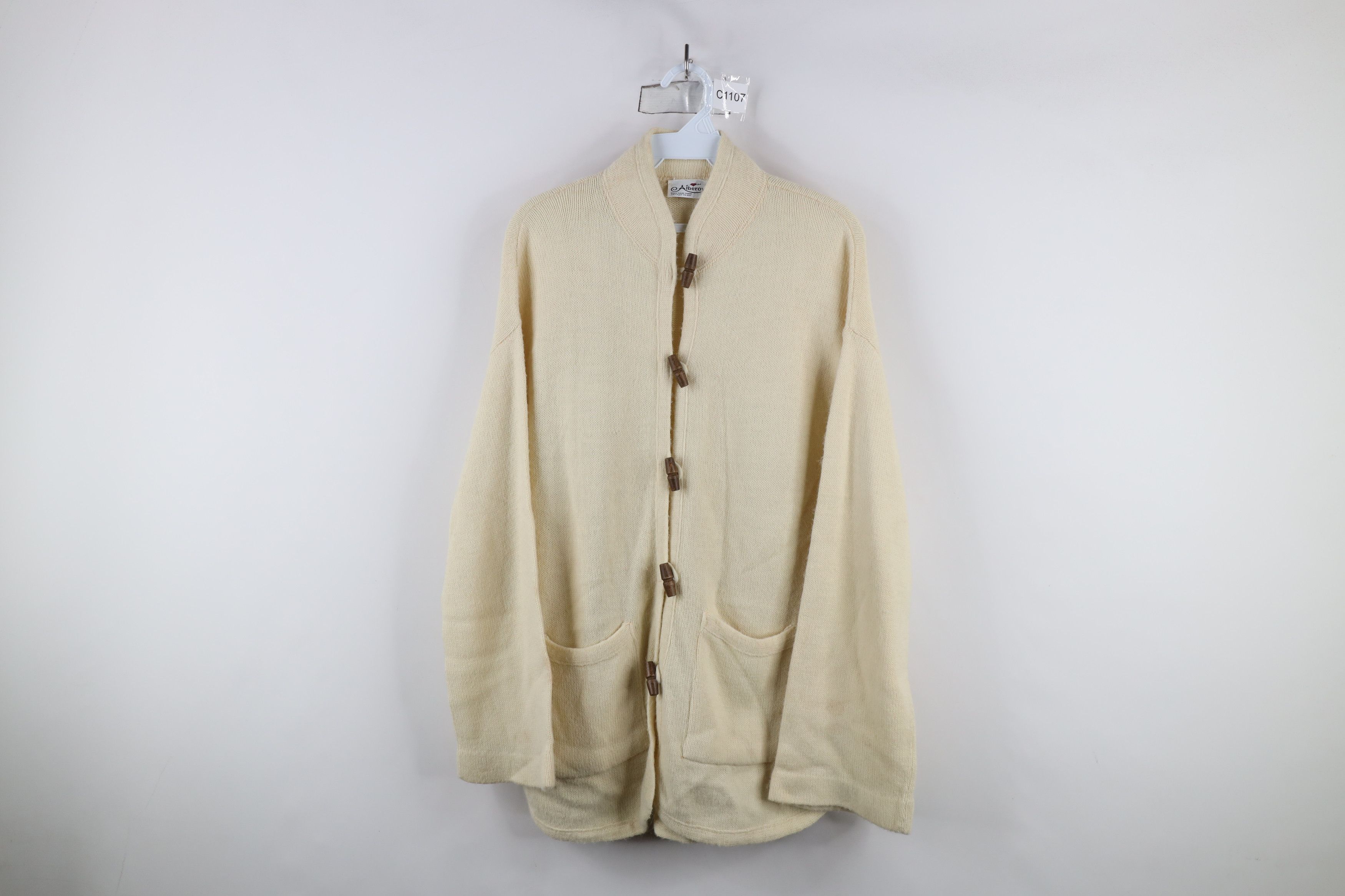 Vintage Vintage 60s 70s Boho Chic Toggle Button Cardigan Sweater Size M / US 6-8 / IT 42-44 - 1 Thumbnail