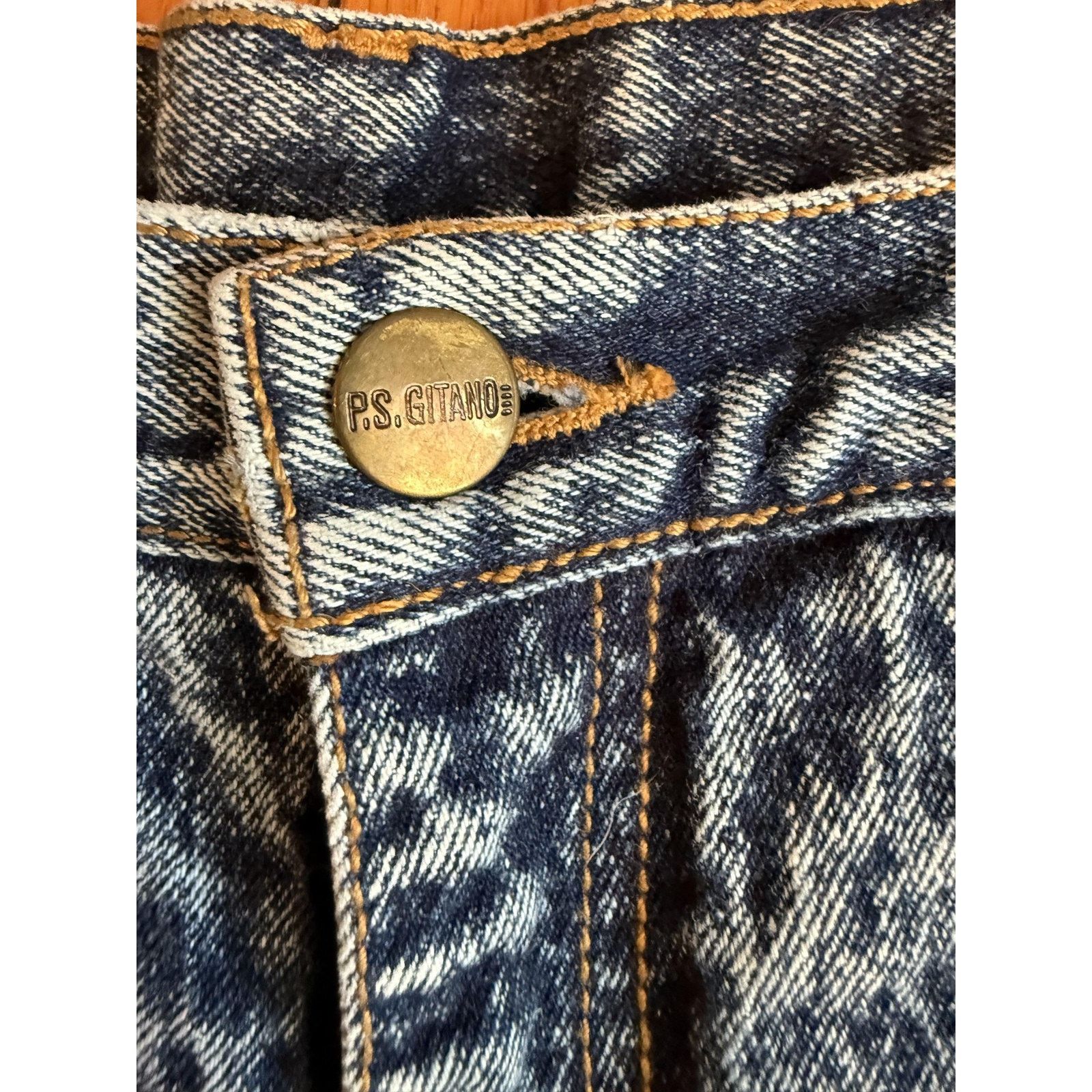 Other Vintage PS Gitano Womens High Waisted Tapered Jeans 14 Long Size 36" / US 14 / IT 50 - 3 Thumbnail