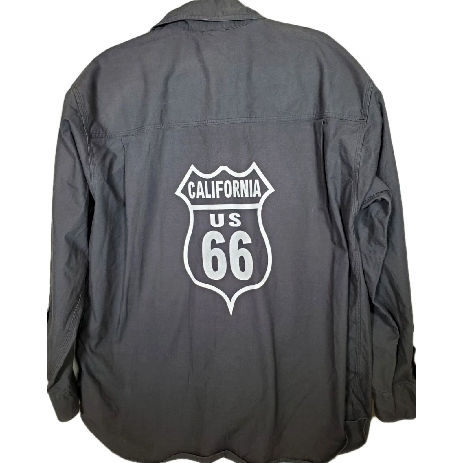 Vintage WearGuard Custom Trucker Shirt Gray Peterbuilt California US 66 Men's Size L Size US L / EU 52-54 / 3 - 3 Thumbnail