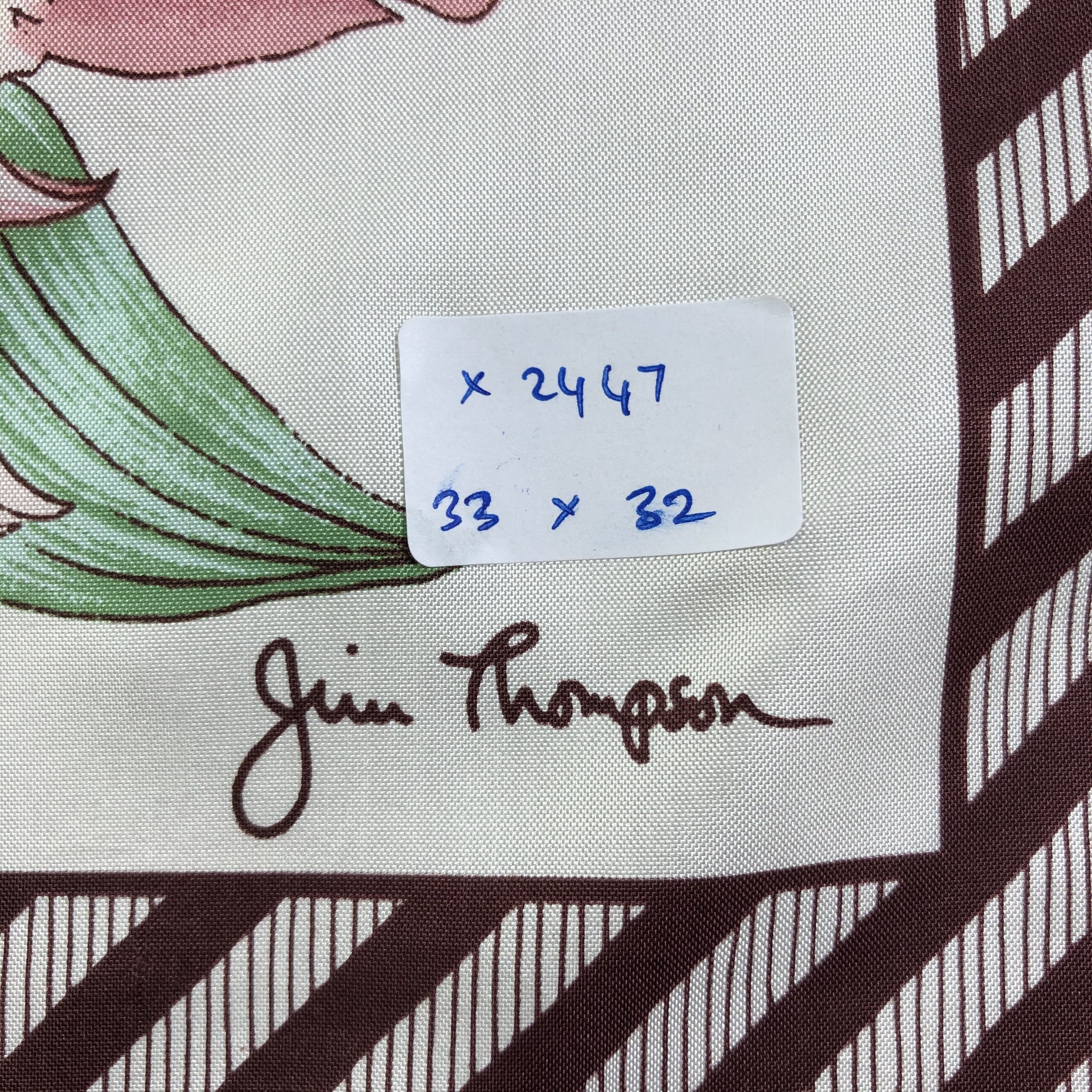 Jim Thompson Vintage Jim Thompson Silk Scarf Size ONE SIZE - 8 Thumbnail