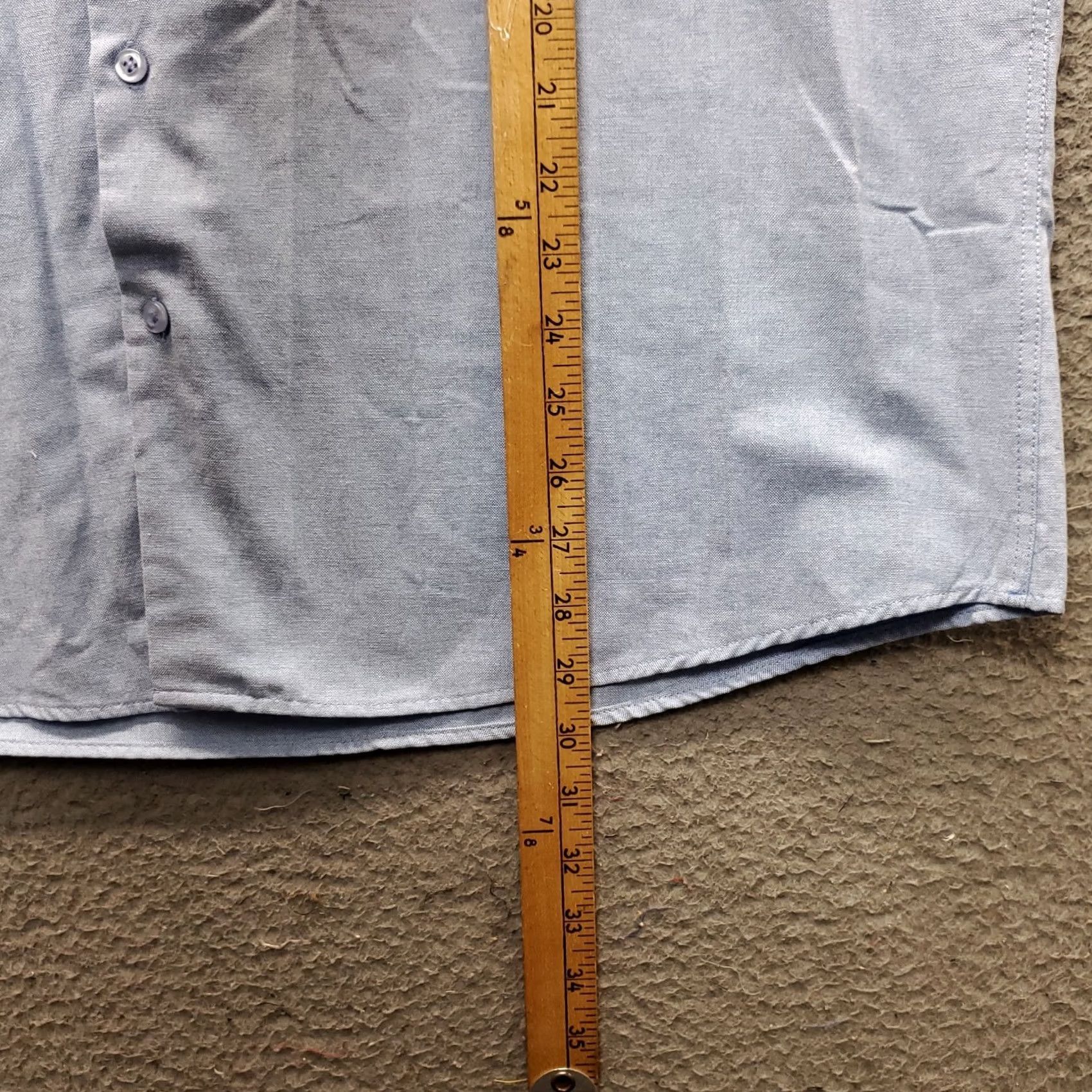 Vintage Paul Jones Shirt Mens 2XL Blue Short Sleeve Button-Up Oxford Travel Size US XXL / EU 58 / 5 - 3 Thumbnail