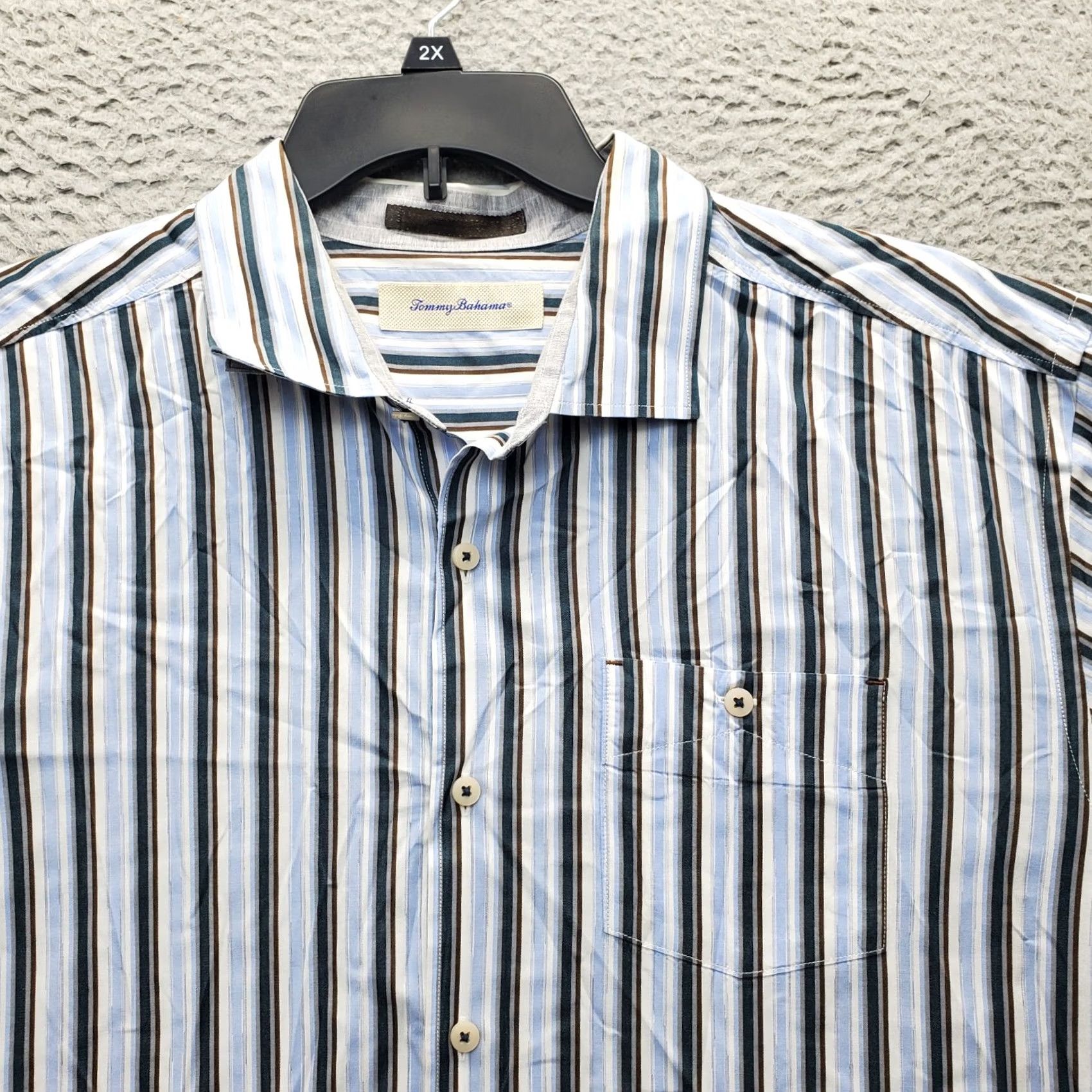 Tommy Bahama Tommy Bahama Casual Shirt Men’s XL Multicolor Striped Long Sleeve Collared Button Up Size US XL / EU 56 / 4 - 5 Thumbnail