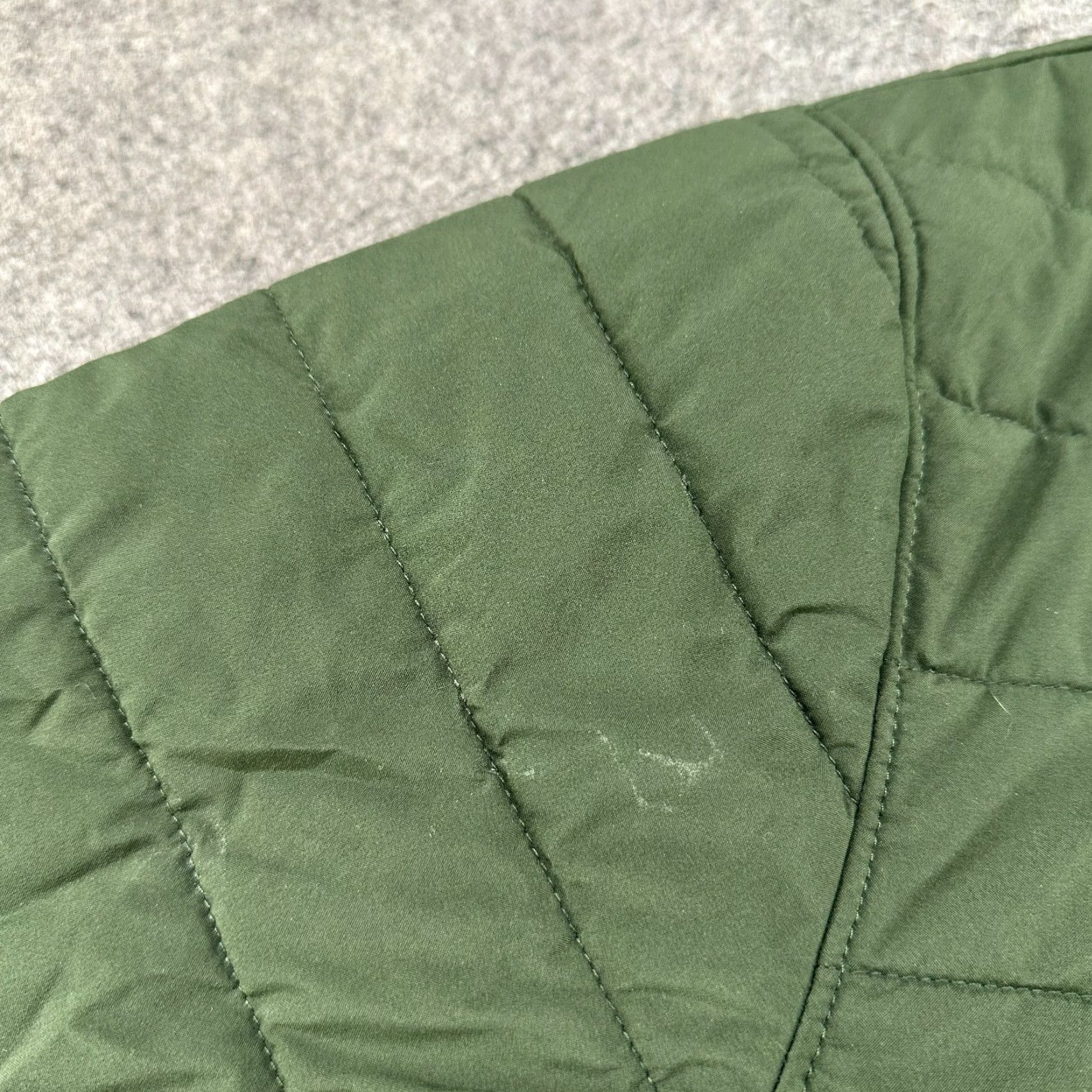 Lands' End Lands' End Jacket Mens L Green Puffer Quilted 1/4 Snap Polyester Hoodie Windbreaker Regular Outdoor 90s Mens Size US L / EU 52-54 / 3 - 6 Thumbnail
