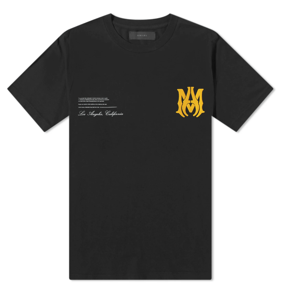 Amiri Amiri Military Specs Stencil Logo Short Sleeve Tee Shirt Bla 