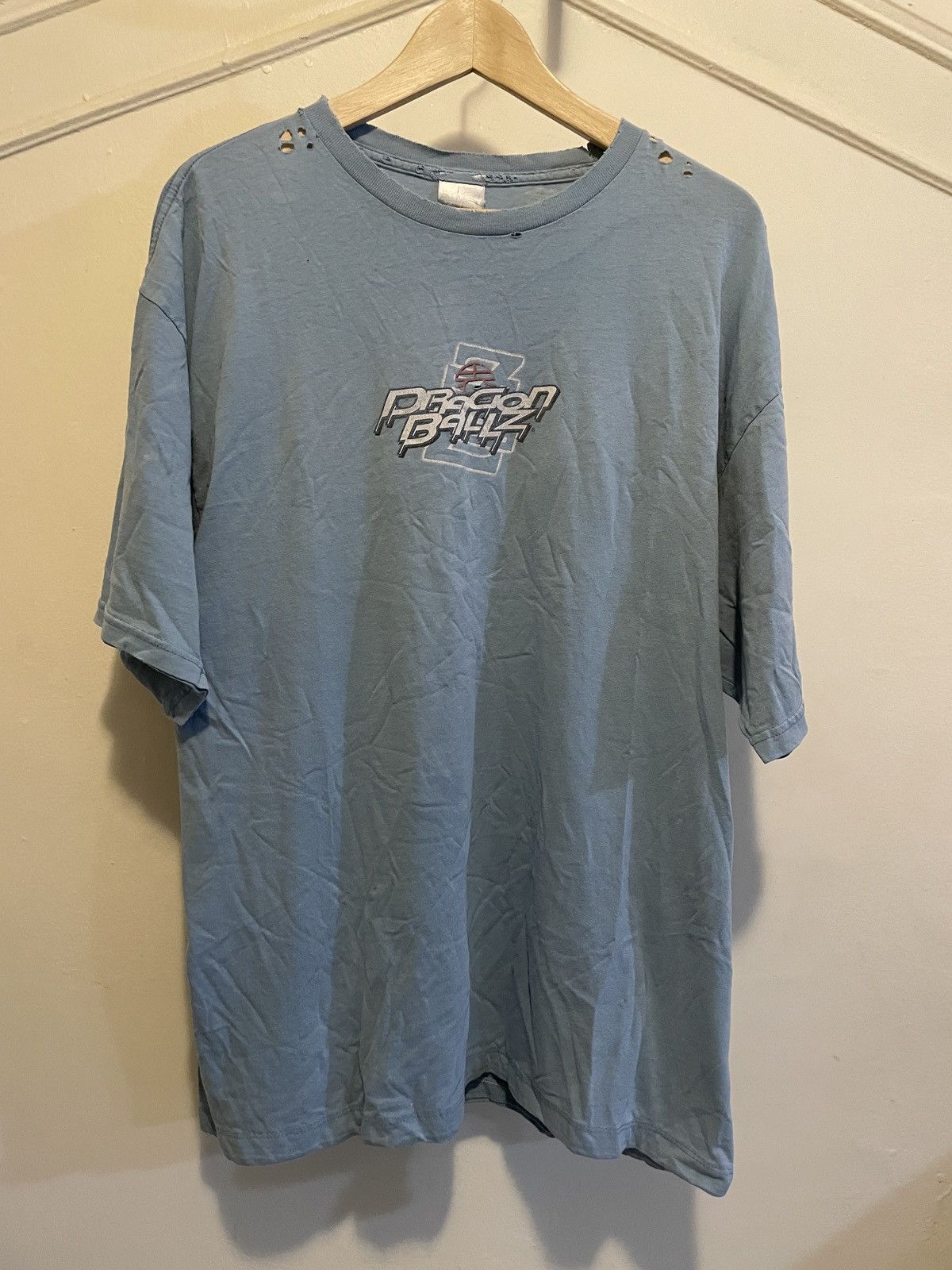 Vintage Dragonball Z T Shirt 2002 Shenron Blue Sz L
