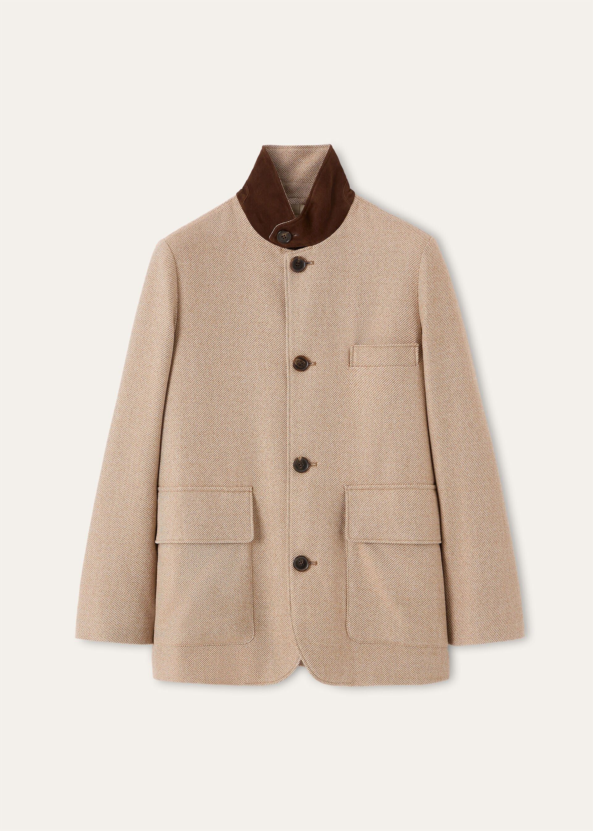 Loro Piana os11x0426 FAQ6868 Roadster Mini Jacket in Rawhide Size L / US 10 / IT 46 - 1 Thumbnail