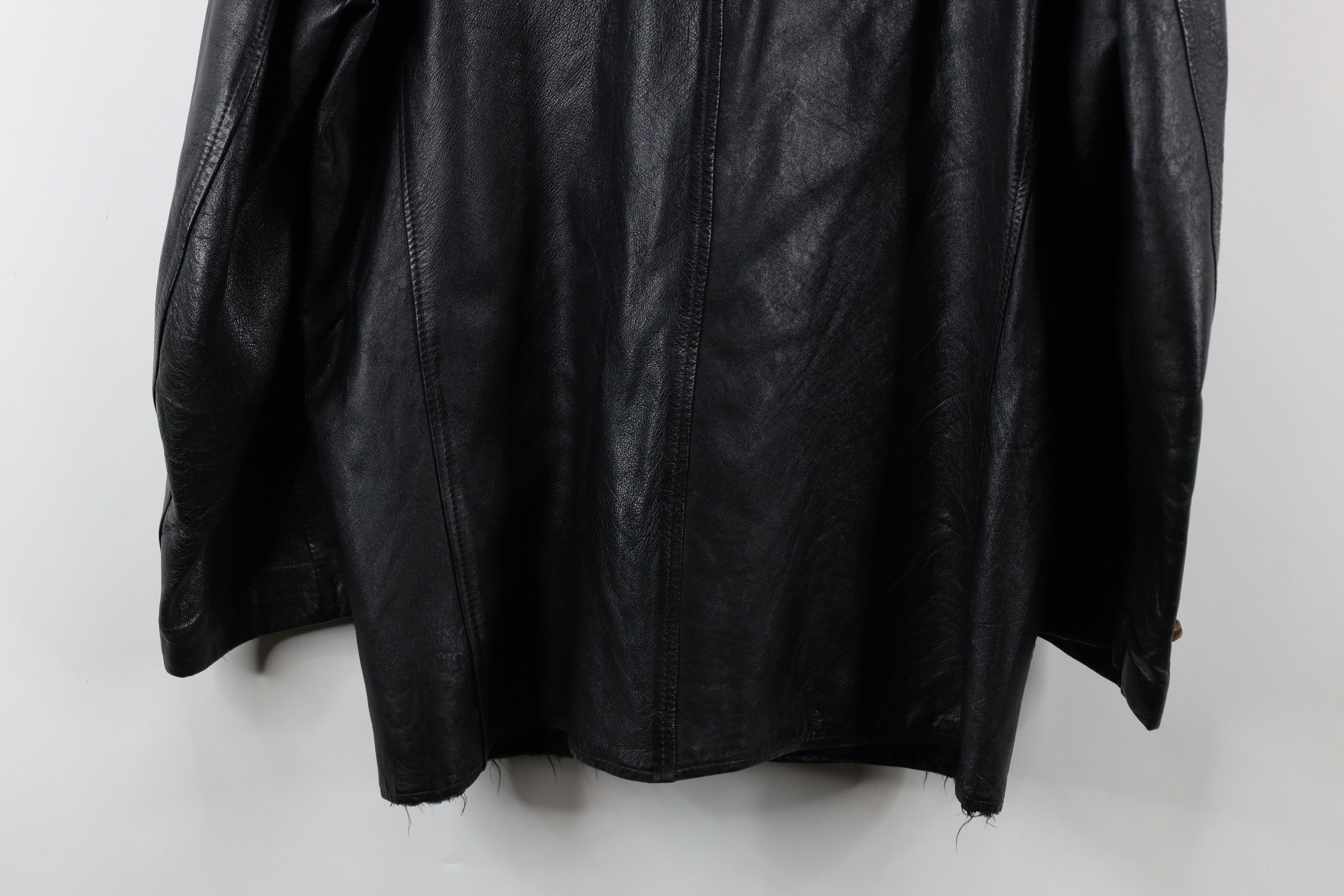 Vintage Vintage 60s 70s Streetwear Leather Button Shirt Jacket USA Size US XL / EU 56 / 4 - 15 Thumbnail