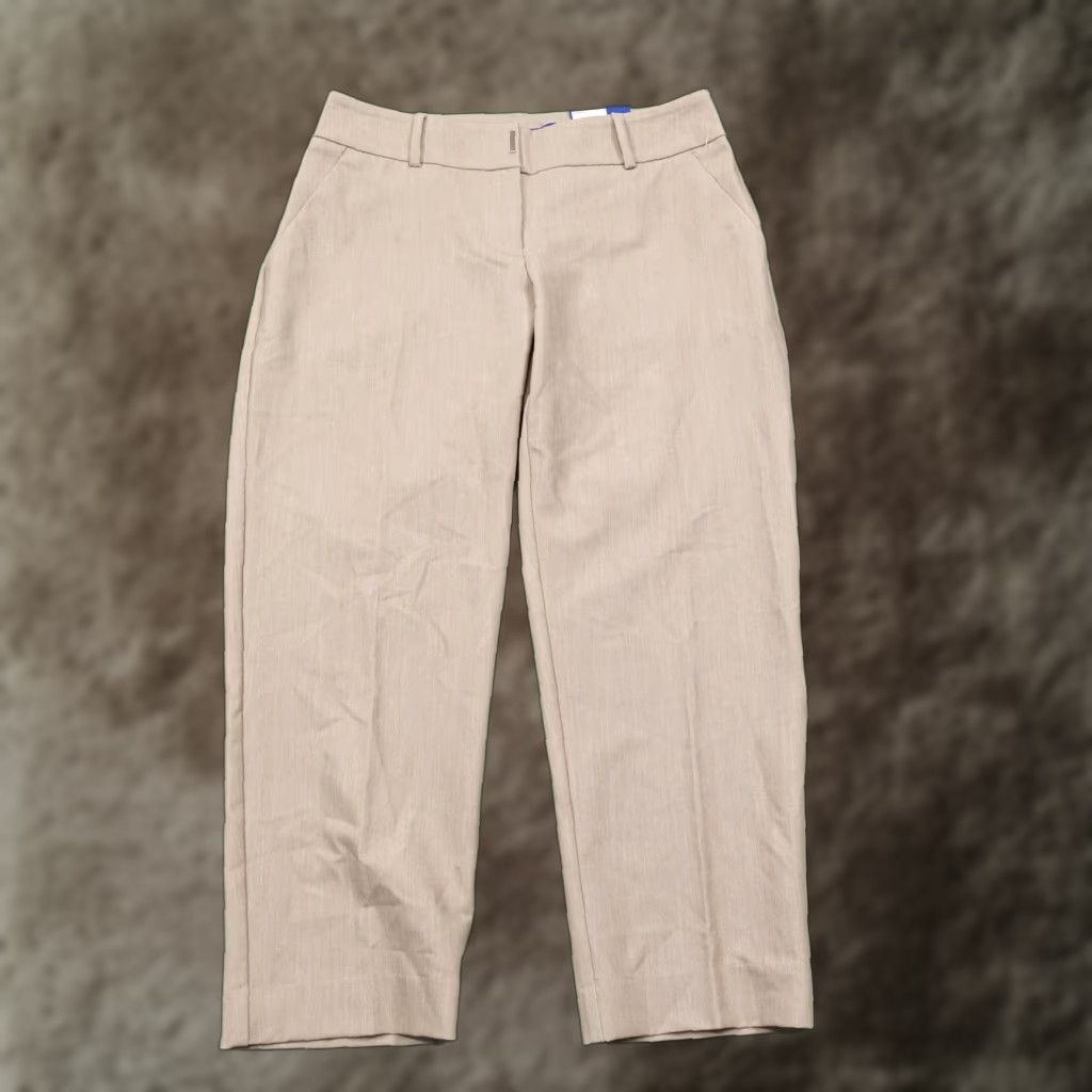 Apt. 9 APT.9 Capri Pants Size 2 Taupe Heather Torie Mid Rise Stretch Business Office Womens Size 26" / US 2 / IT 38 - 1 Thumbnail