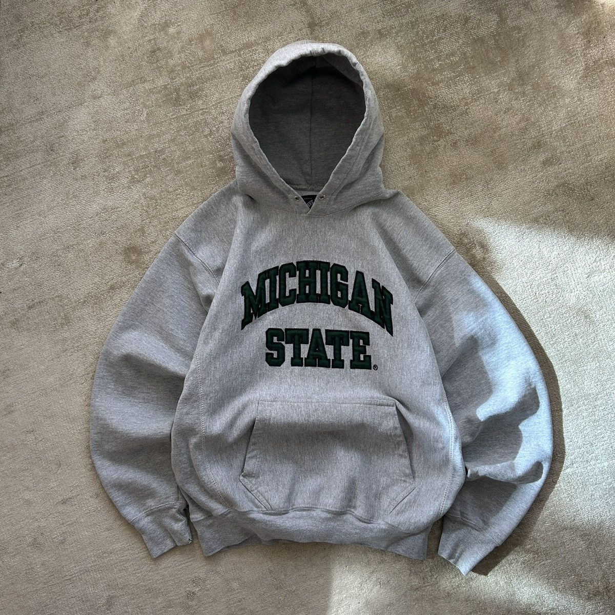 Steve And Barrys Vintage Michigan State Hoodie Size US M / EU 48-50 / 2 - 1 Thumbnail