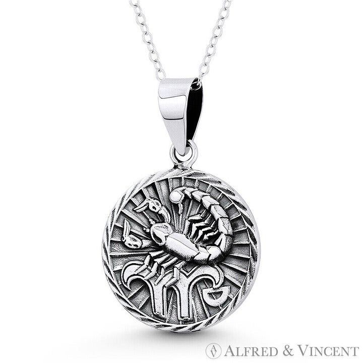 Other Scorpio Zodiac Sign Circle Astrology Charm Pendant Size ONE SIZE - 1 Preview