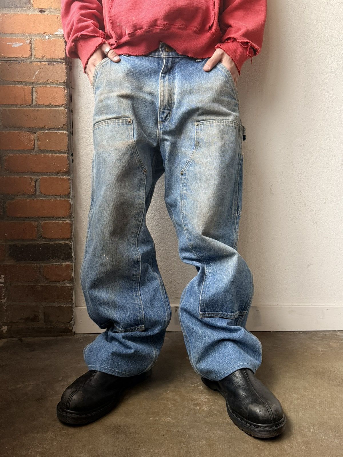 Carhartt Carhartt Thrashed And Distressed Double Knees Size US 32 / EU 48 - 1 Thumbnail