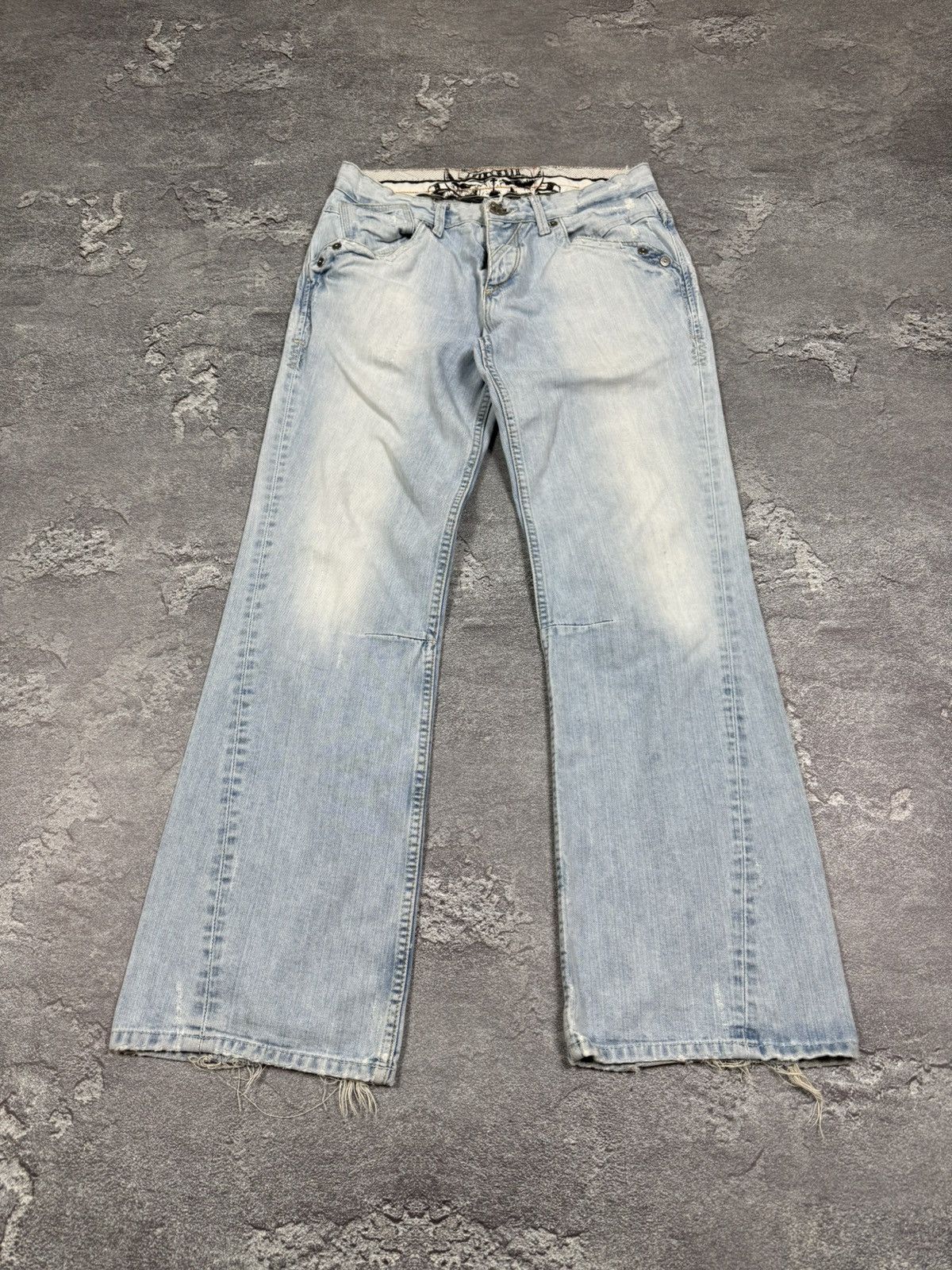 If Six Was Nine Y2K 2000s Flared Bootcut Loose Straight Washed Jeans Size 32 Size US 32 / EU 48 - 4 Thumbnail