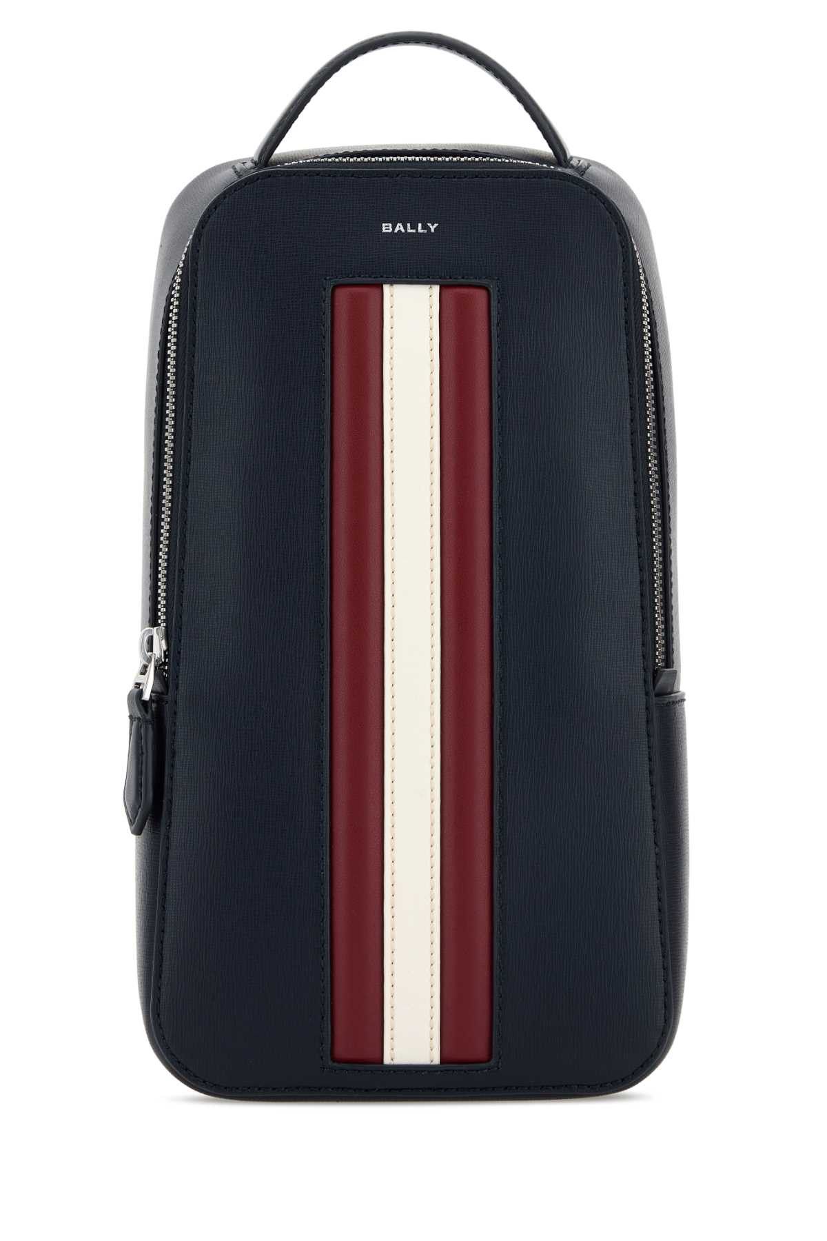 Bally Navy Blue Leather Crossbody Bag Size ONE SIZE - 1 Thumbnail