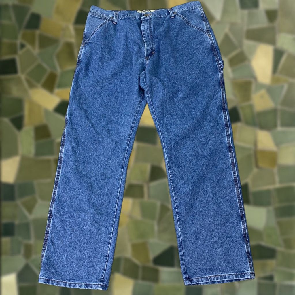 Wrangler VTG Wrangler Authentics Jeans Mens 38x31 Blue Denim Straight 5-Pocket Regular Denim Jeans Mens Blue VTG Wrangler Authentics Jeans Size US 38 / EU 54 - 1 Thumbnail