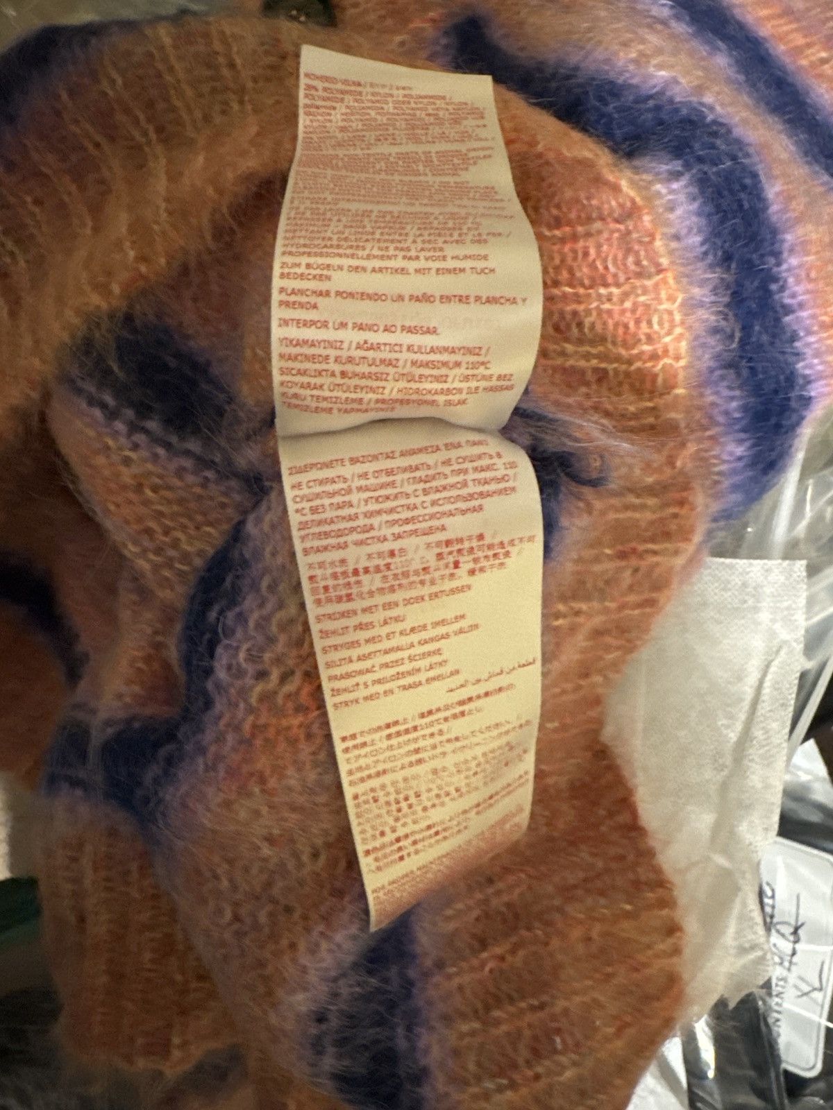 Marni Marni Iconic Mohair fuzzy Brushed Stripes Cardigan V Neck Size US M / EU 48-50 / 2 - 9 Thumbnail