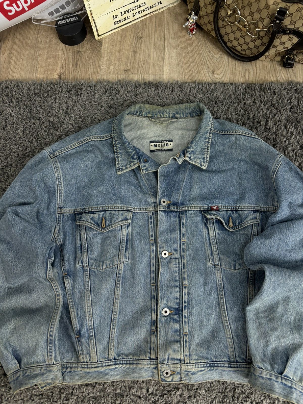 Japanese Brand × Levi's × Vintage Distressed Dirty Washed Japanese Denim Jacket Boxy Y2K Size US XXL / EU 58 / 5 - 3 Thumbnail