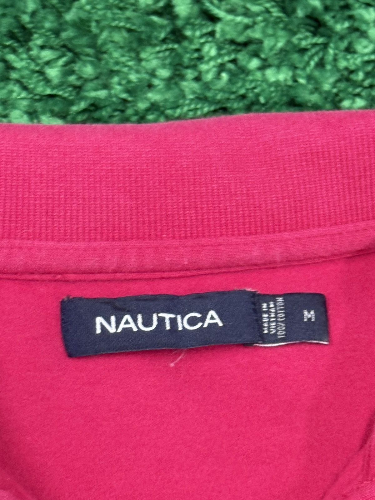 Nautica Nautica Pink Logo Polo Shirt Medium 90s Y2k Size US M / EU 48-50 / 2 - 5 Thumbnail