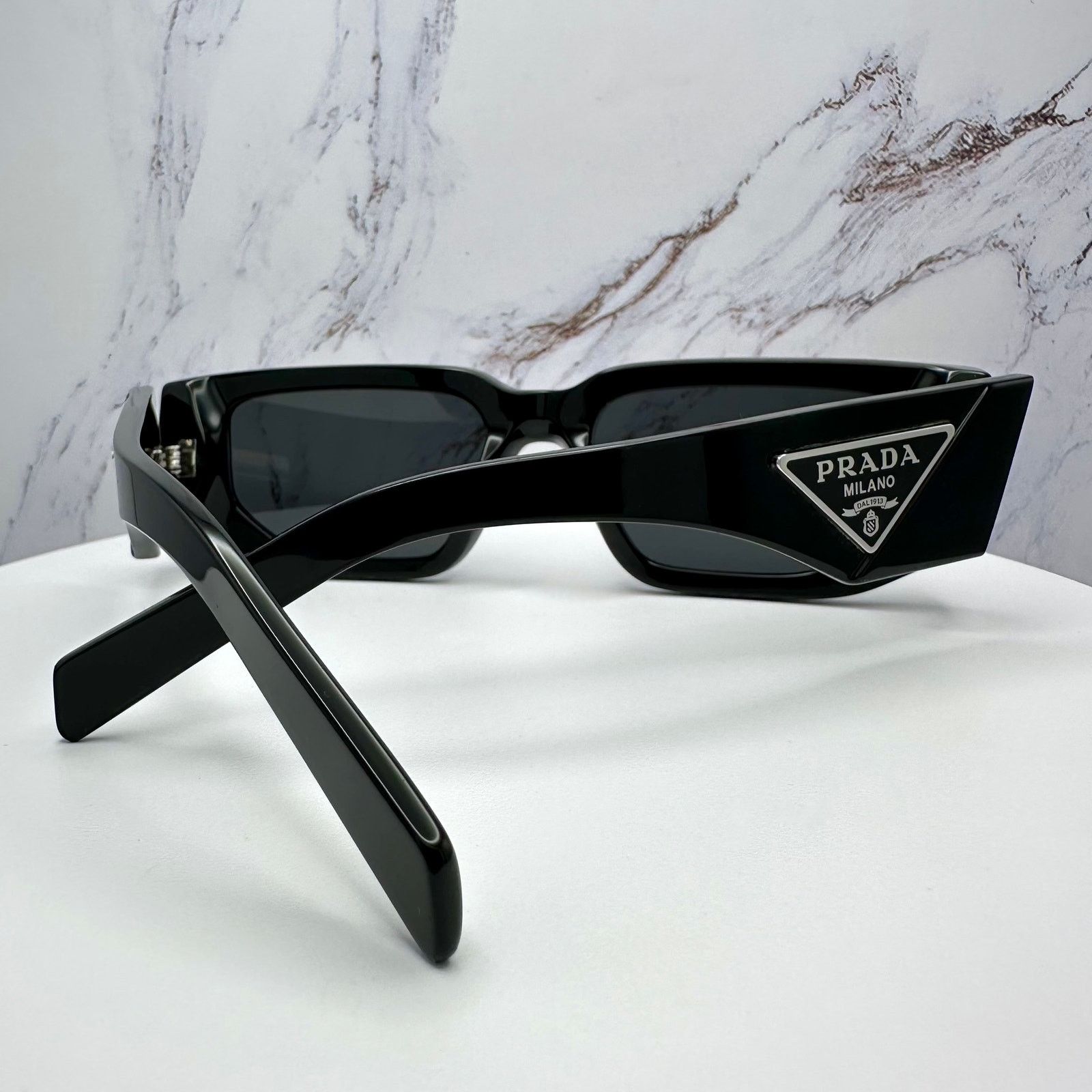 Prada NEW PRADA Sunglasses Black Square Size ONE SIZE - 14 Thumbnail