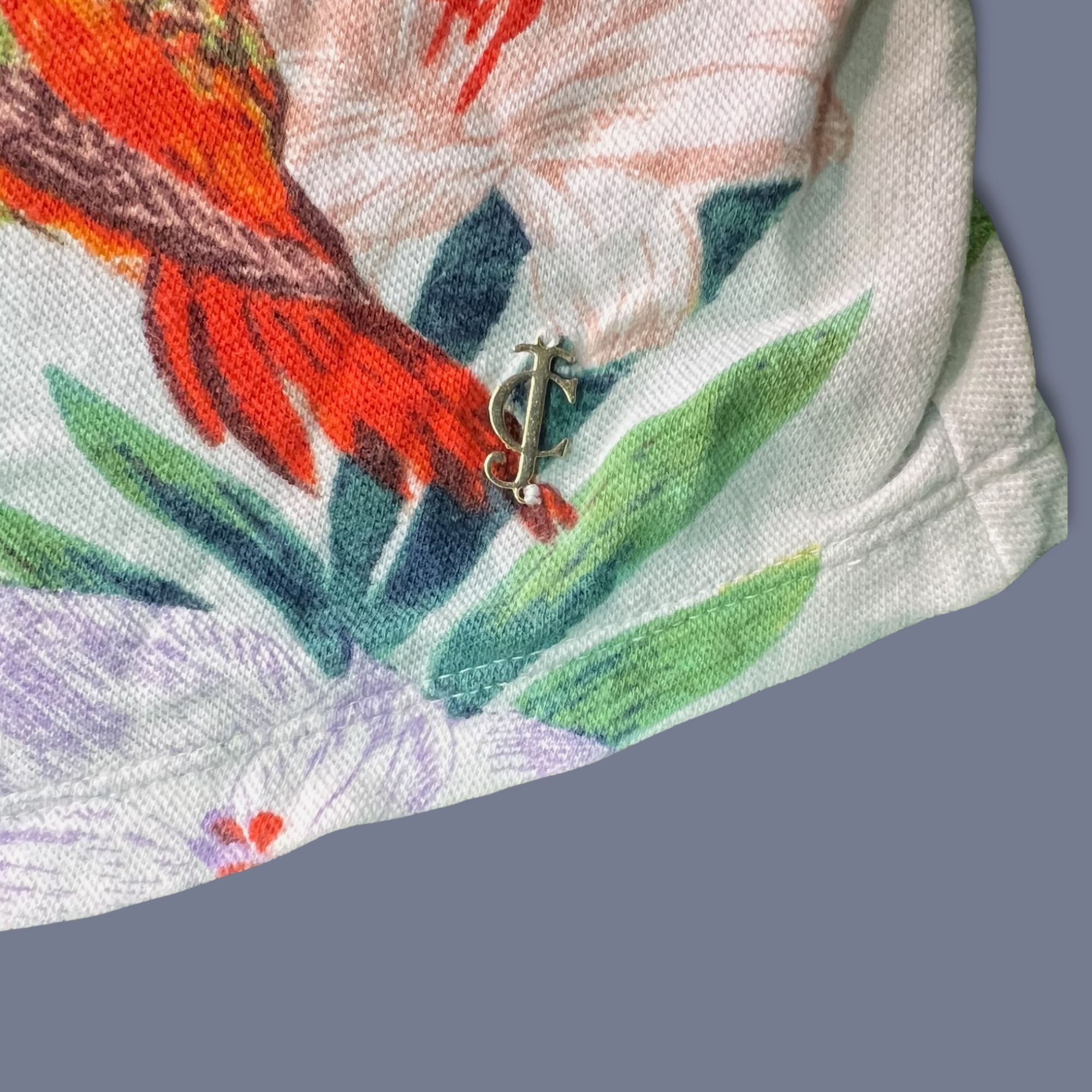 Juicy Couture Juicy Couture XS Womens Floral Print Racerback Tank Top Trop Size XS / US 0-2 / IT 36-38 - 5 Thumbnail