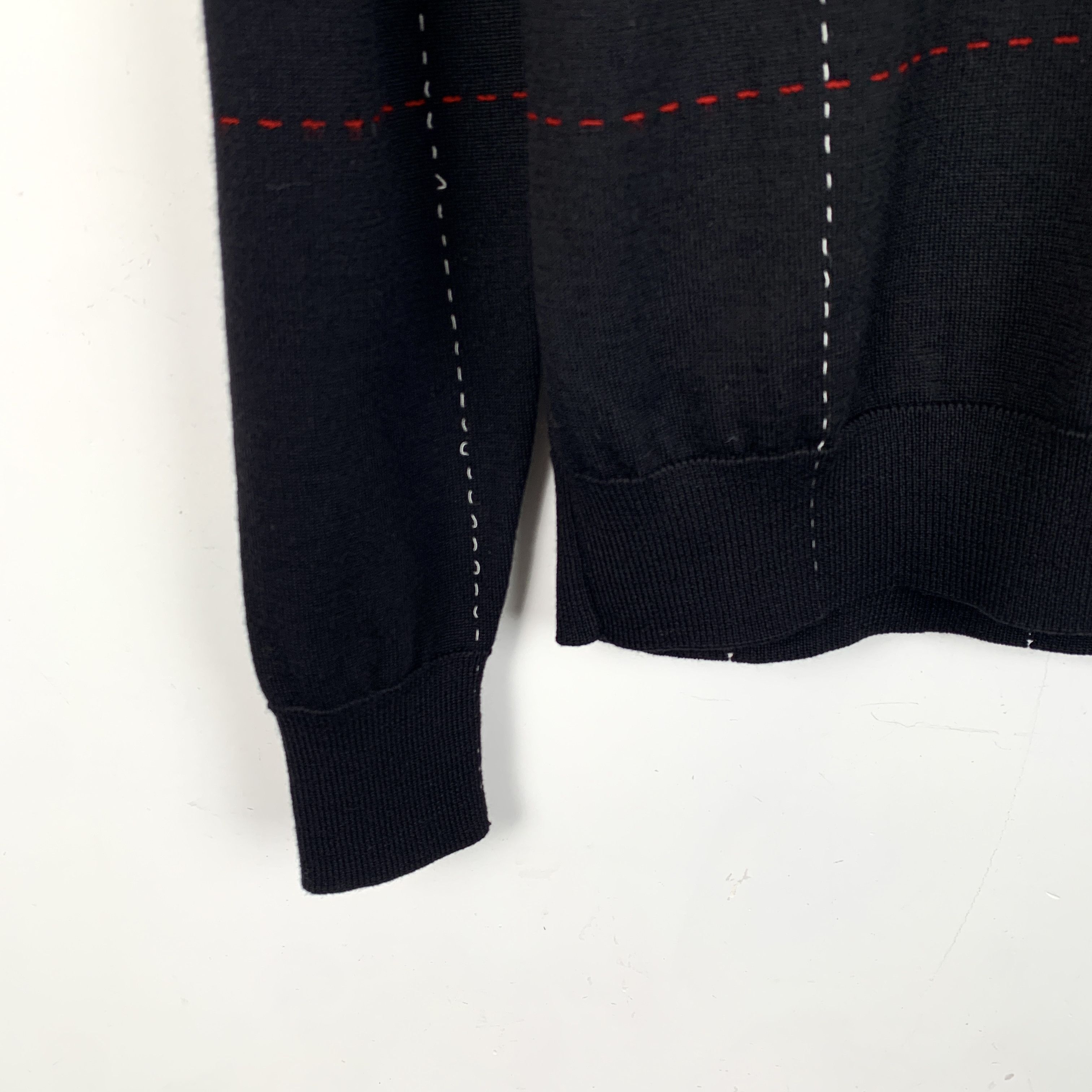 Dior Dior Black Wool Knit Sweater Design (Size XS) Size XS / US 0-2 / IT 36-38 - 6 Thumbnail