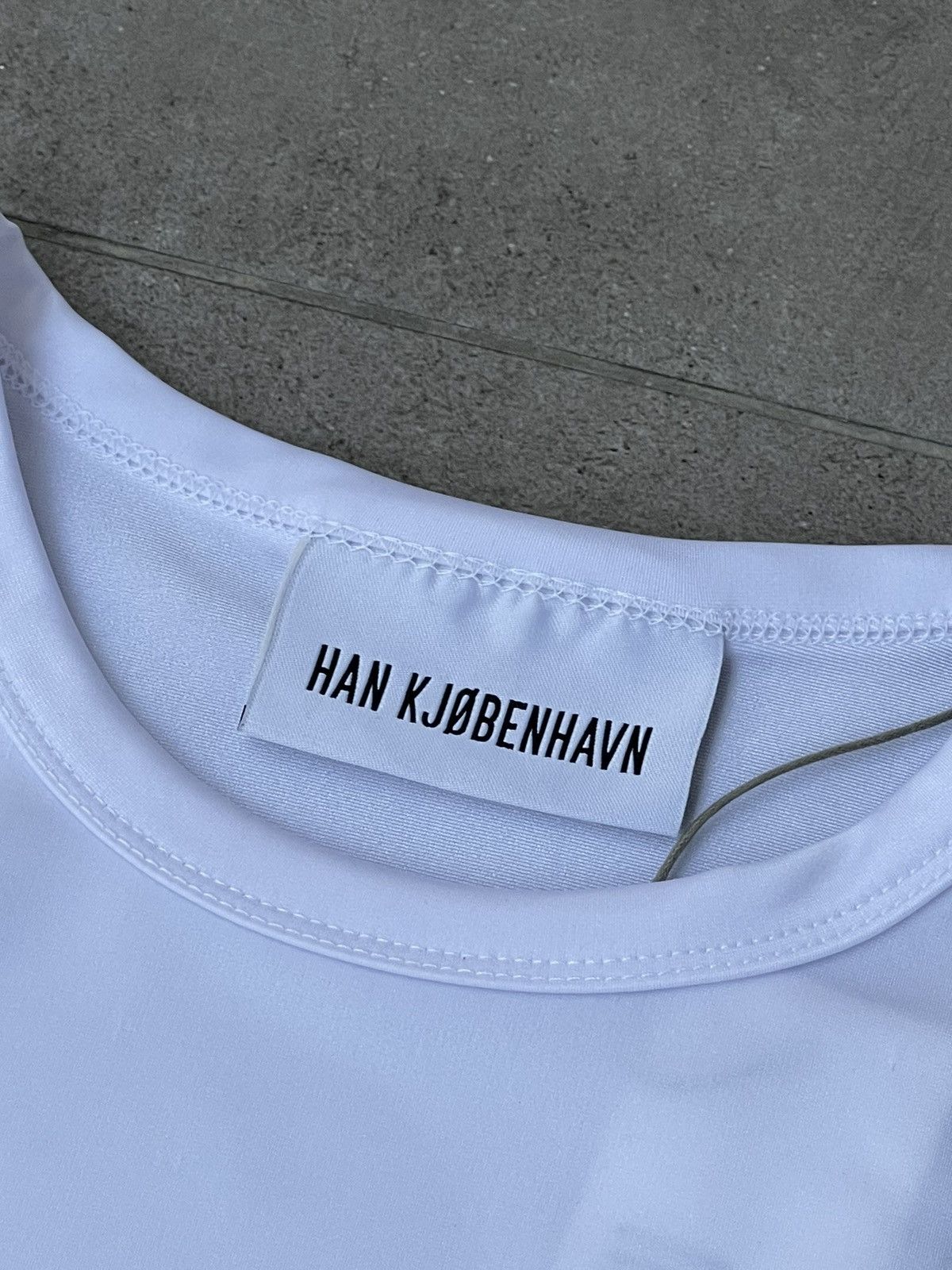 Han Kjobenhavn !DS! SS23 Han Kjobenhavn Logo Stretch White Racer Top Size US M / EU 48-50 / 2 - 17 Thumbnail