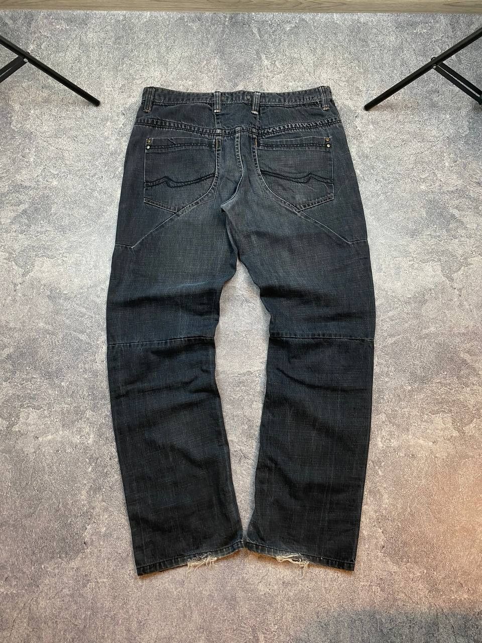 Japanese Brand Jeans Dirty Pants faded crash denim thrashed y2k distressed Size US 38 / EU 54 - 4 Thumbnail