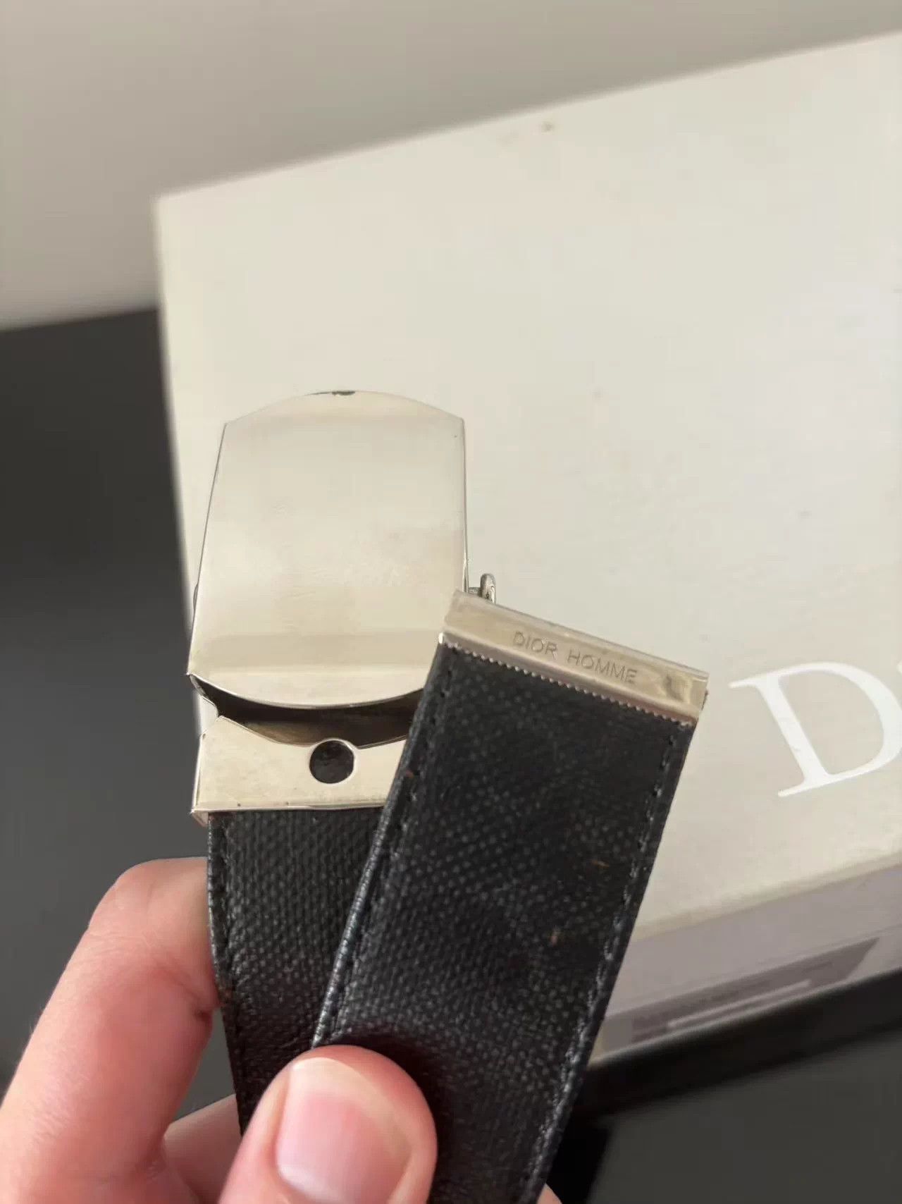 Dior Dior Homme Men's 04ss Strip Steel Tip Belt Size ONE SIZE - 5 Thumbnail