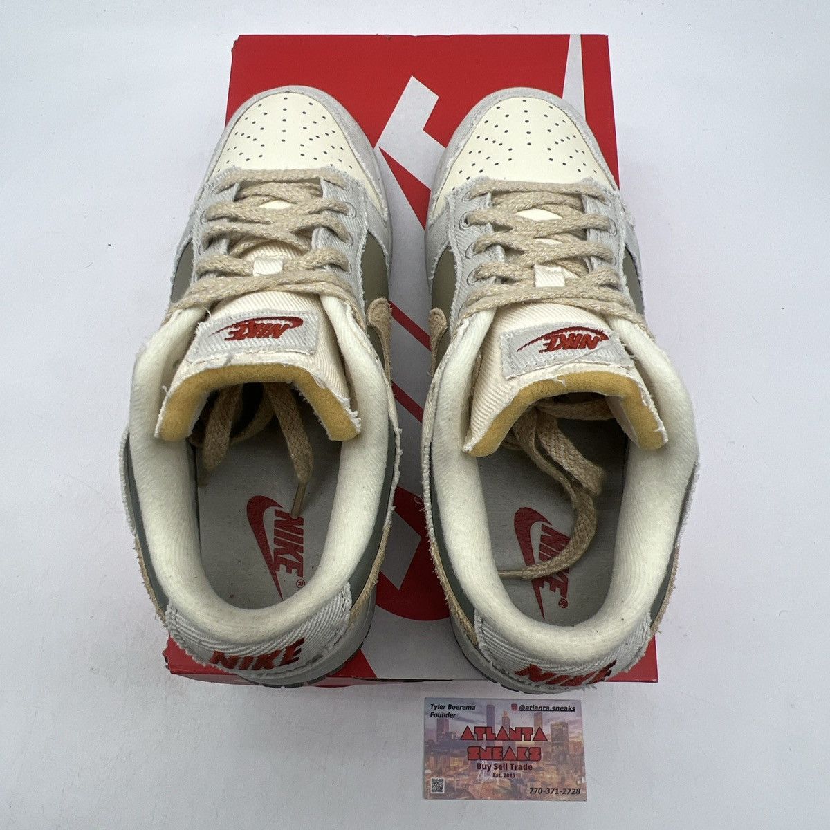 Nike Wmns dunk low light bone dark stucco Size US 8.5 / EU 41-42 - 7 Thumbnail