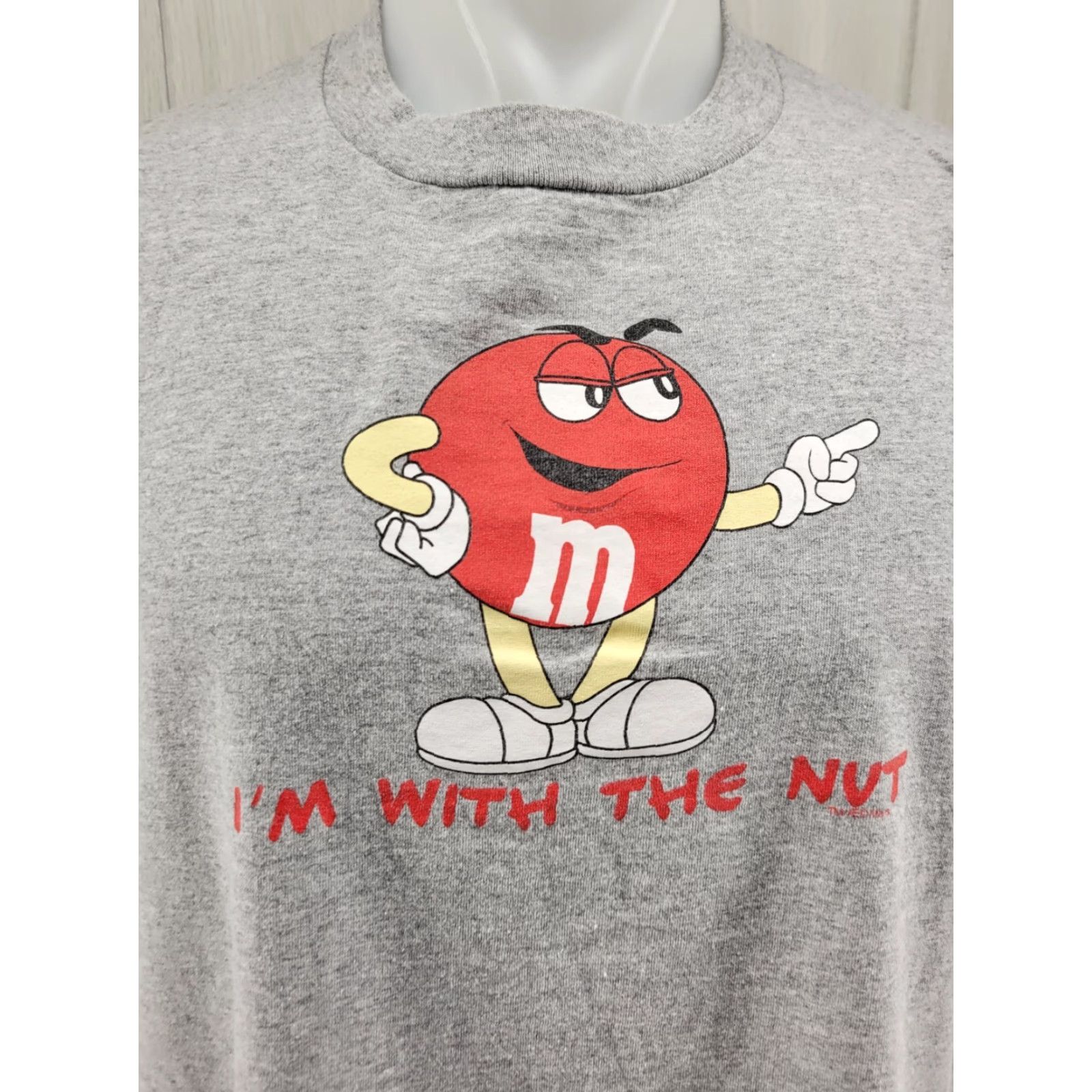 Vintage VINTAGE M&M'S Shirt Mens XL Gray Short Sleeve Shirt Size US XL / EU 56 / 4 - 2 Thumbnail