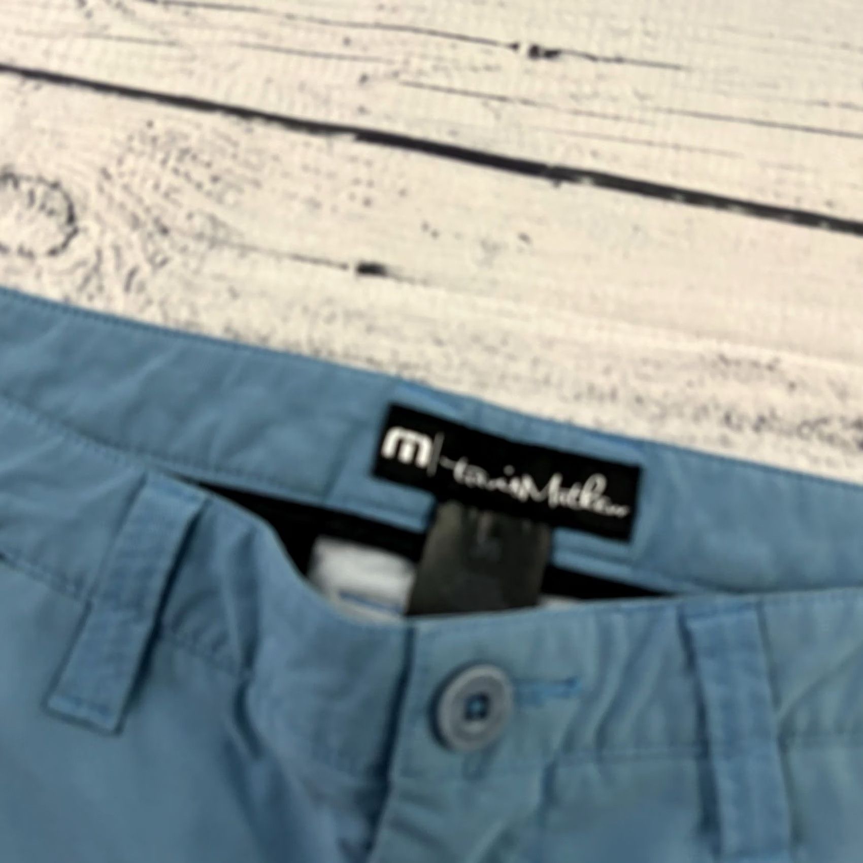 TravisMathew Travis Mathew Flat Front Athletic Golf Shorts Men 36 Blue Shirt Chino Front Flat 36 Blue Mens Size US 36 / EU 52 - 2 Thumbnail
