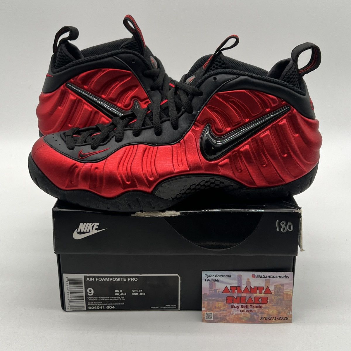 Nike Air Foamposite pro university red Size US 9 / EU 42 - 1 Thumbnail