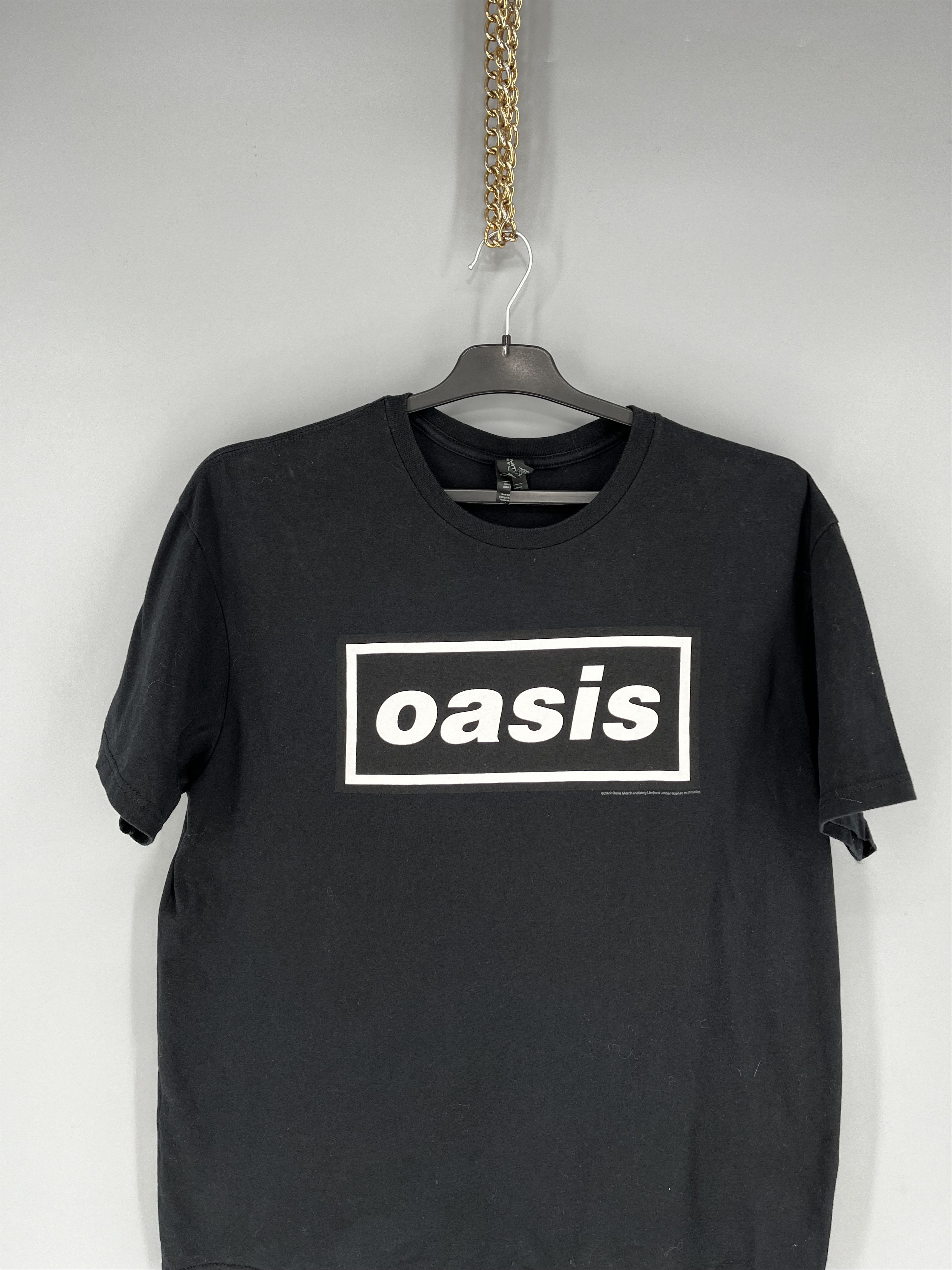 Band Tees Vintage Oasis 2022 Y2K Box Logo Sky White T Shirt Size US L / EU 52-54 / 3 - 6 Thumbnail