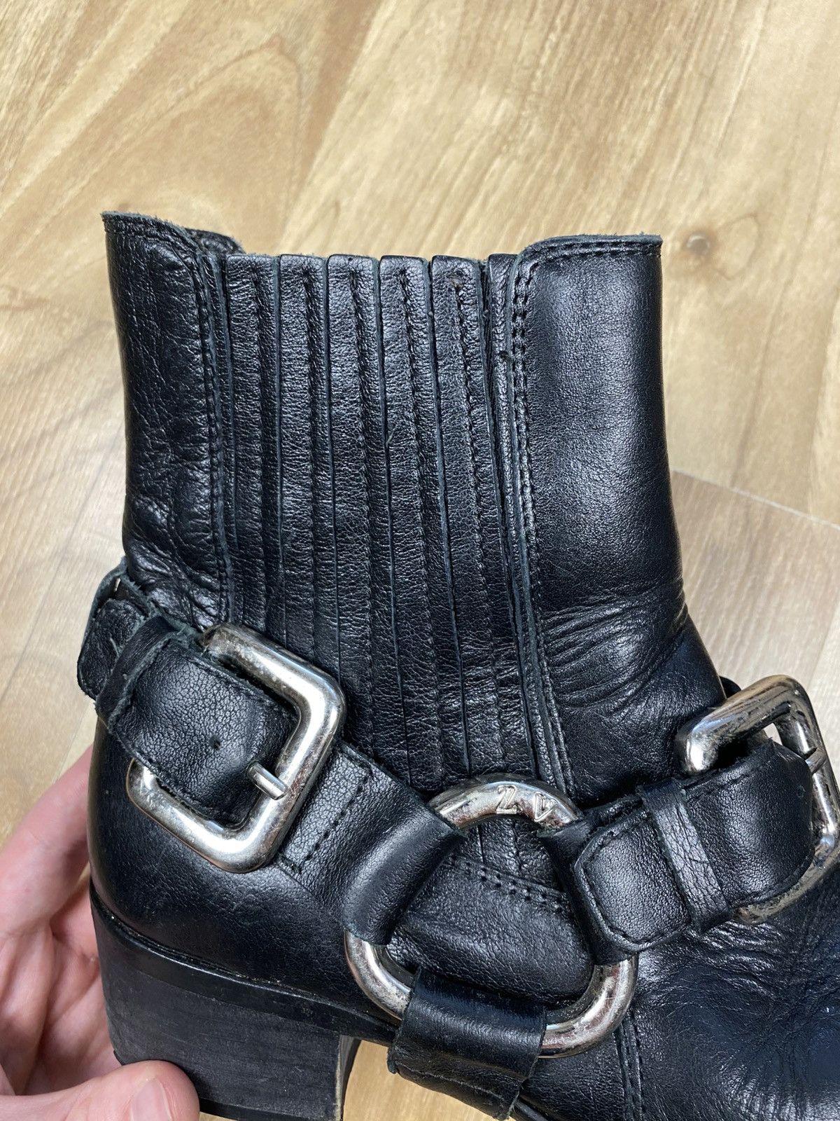Zadig & Voltaire Avantgarde Zadig & Voltaire Leather Rock Western Boots Y2K Size US 6 / IT 36 - 3 Thumbnail