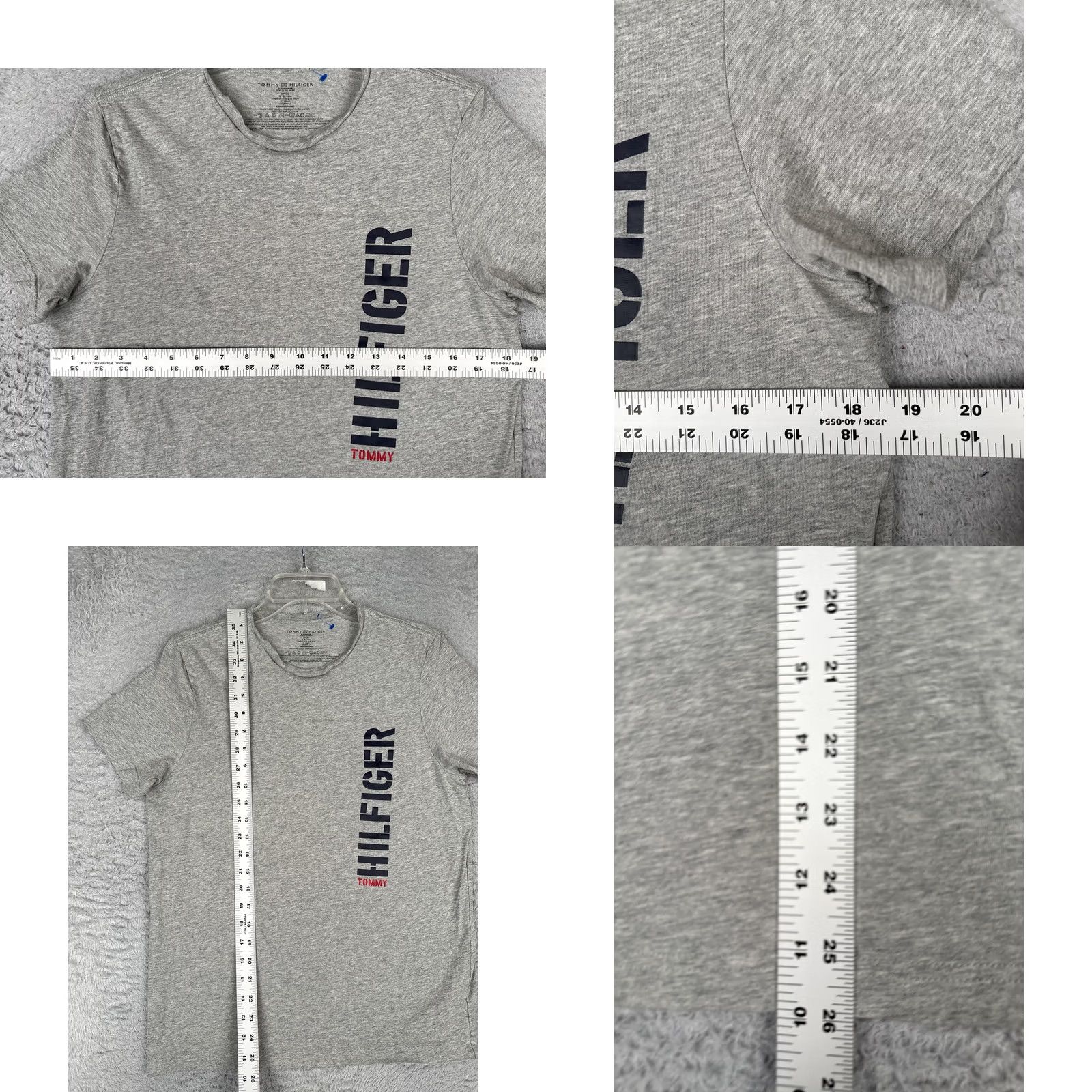 Tommy Hilfiger Tommy Hilfiger Shirt Mens Small Gray Crew Neck Short Sleeve Logo Tagless Jersey Size US S / EU 44-46 / 1 - 8 Thumbnail