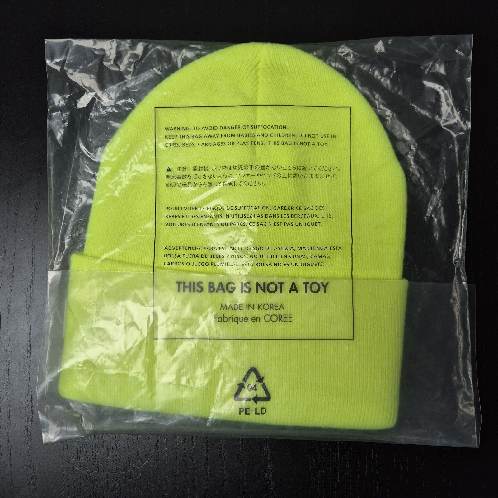 Palace Palace Hardware Beanie Safety Yellow FW23 Size ONE SIZE - 3 Thumbnail