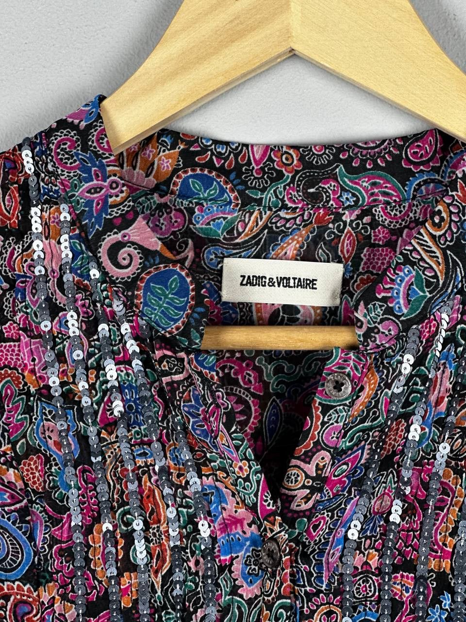 Zadig & Voltaire Zadig Voltaire Luxury Floral Midi Dress Silk Blend Size M / US 6-8 / IT 42-44 - 9 Thumbnail