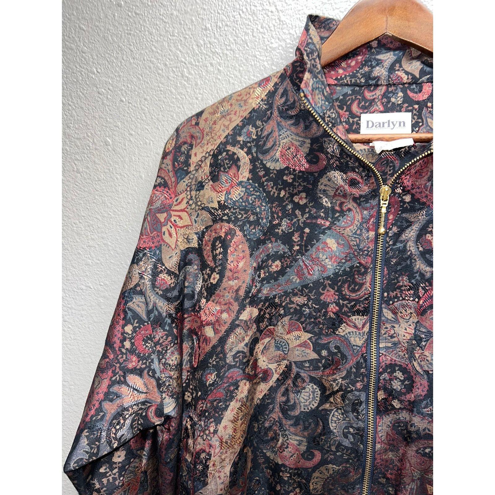 Vintage Vintage Paisley Lightweight Jacket Darlyn Designs Rayon M Size US M / EU 48-50 / 2 - 3 Thumbnail