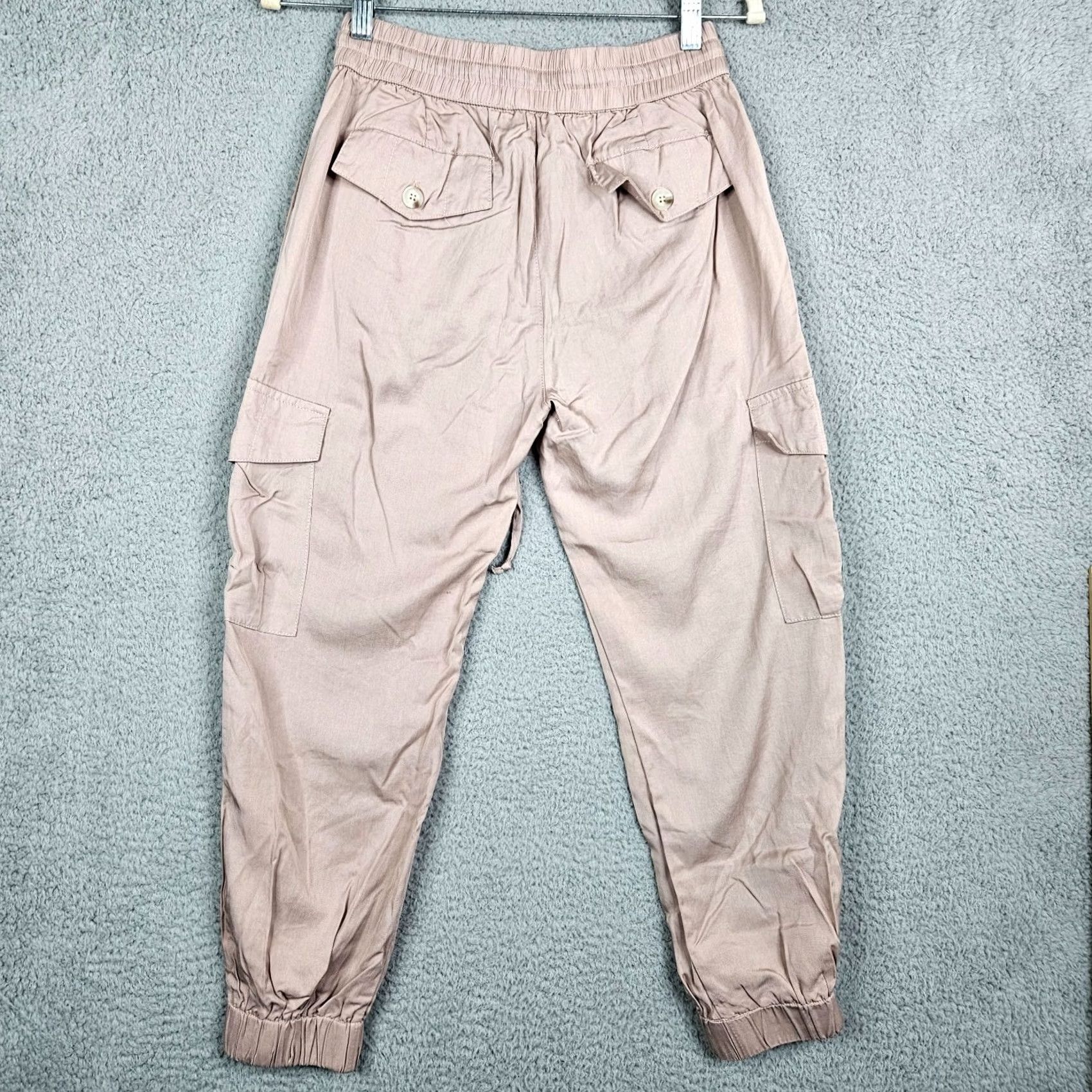 Pinko DRESS FORUM Blush cargo jogger pants Women’s Elastic Waist S Pink" Size 28" / US 6 / IT 42 - 2 Thumbnail