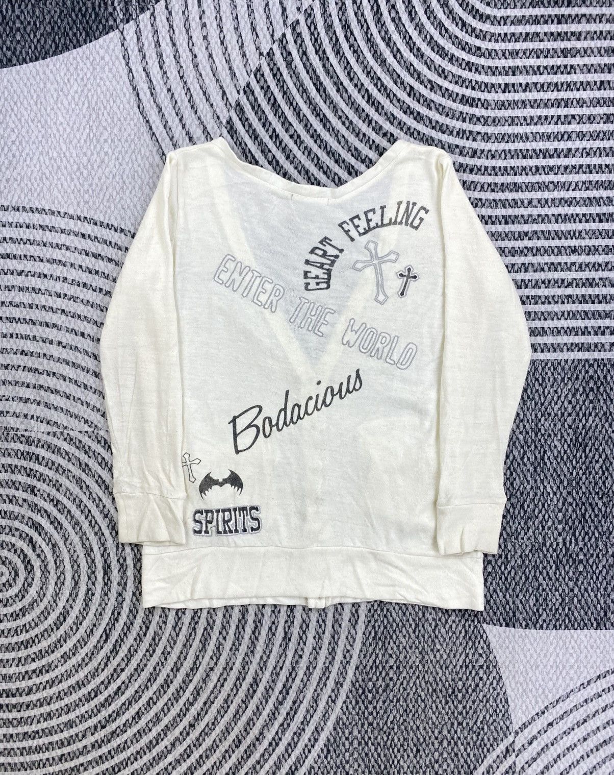 Hysteric Glamour Vintage Ghost Of Harlem Cardigan Punk Style Jacket Size L / US 10 / IT 46 - 2 Thumbnail