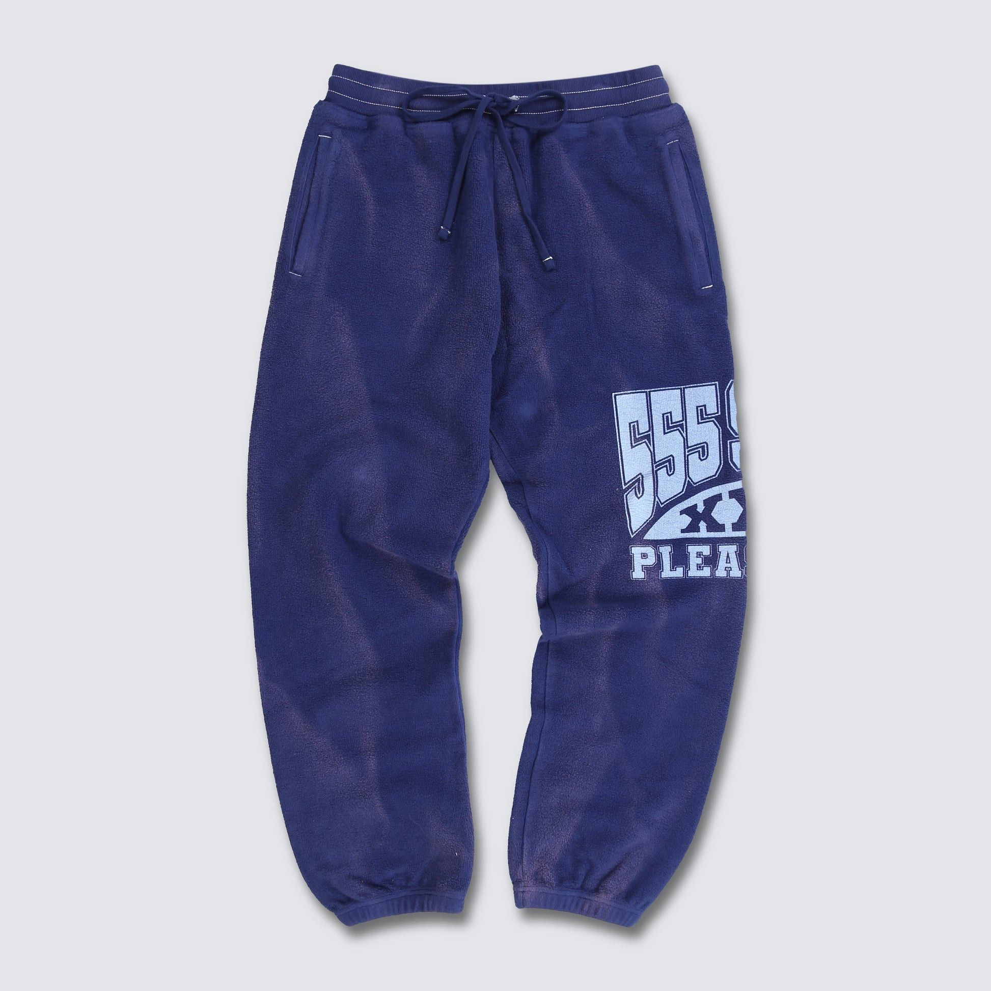 image of Pleasures x Triple 5 Soul 53X Inside Out Sweatpant S in Navy, Men's (Size 30)