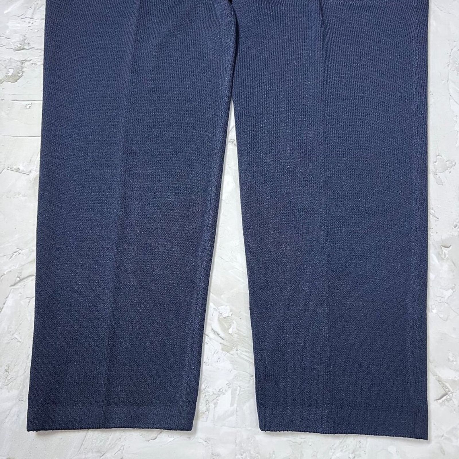 Other St John Santana Knit Pants Size 8 Navy Pleated Luxe Pull On Size 30" / US 8 / IT 44 - 9 Thumbnail