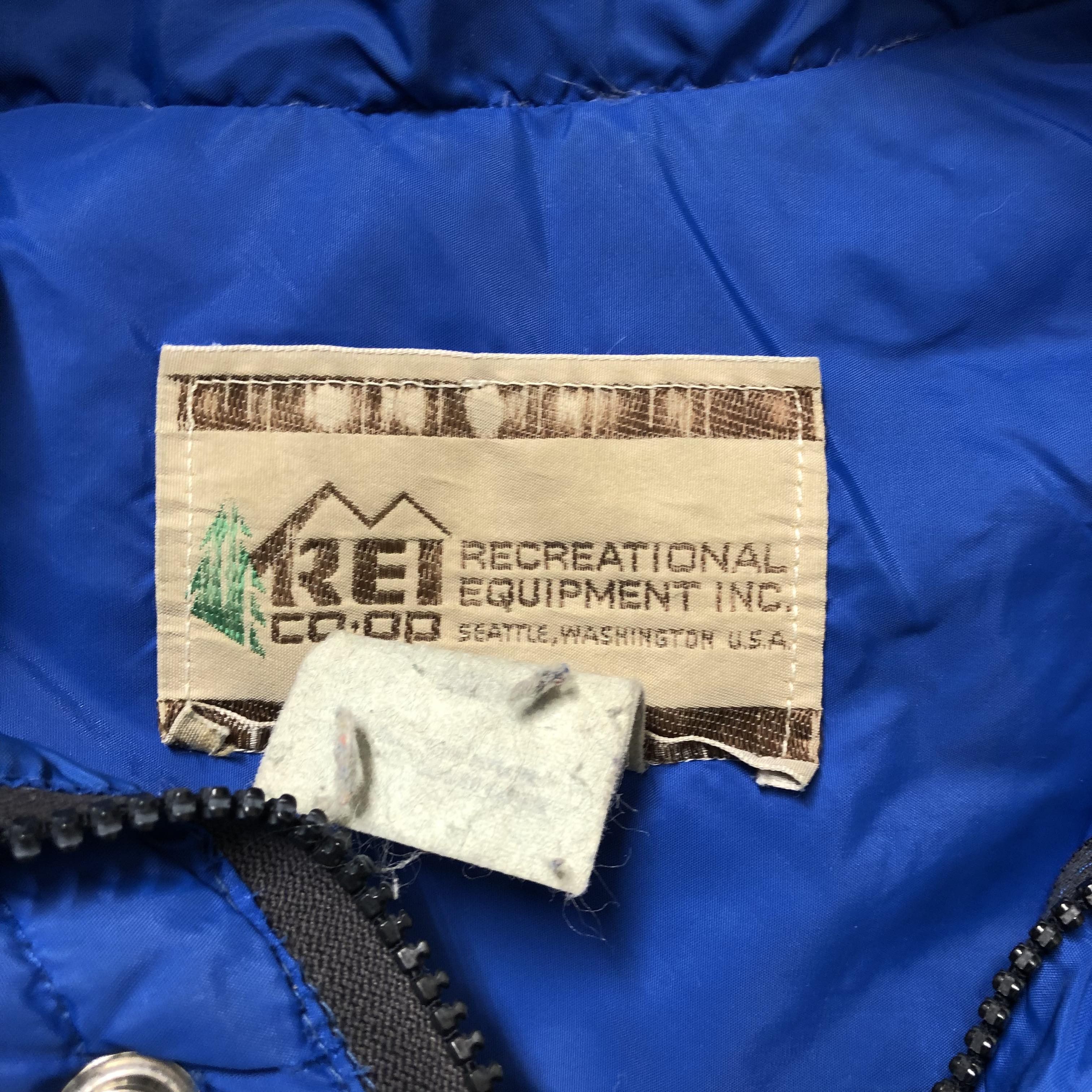 Rei 80’s Goose Down R.E.I. Blue Puffer Jacket with Hood Size US XL / EU 56 / 4 - 5 Thumbnail