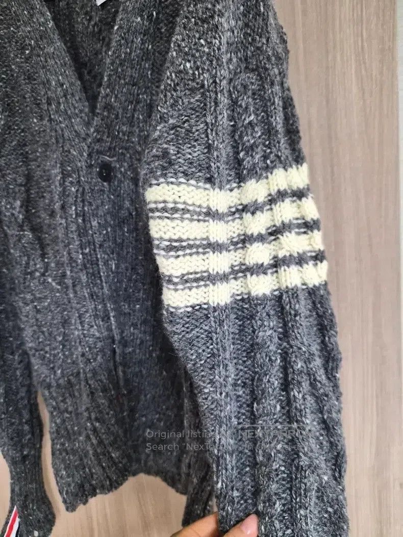 Thom Browne Thom Browne Twill Gray Knit Cardigan Size US L / EU 52-54 / 3 - 2 Thumbnail