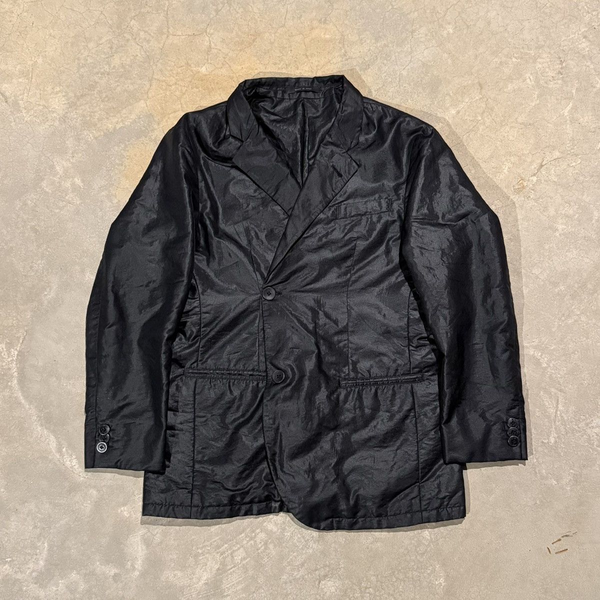 Emporio Armani Vintage FW07 Giorgio Armani Nylon Tecno Line Blazer Jacket Size US M / EU 48-50 / 2 - 1 Thumbnail